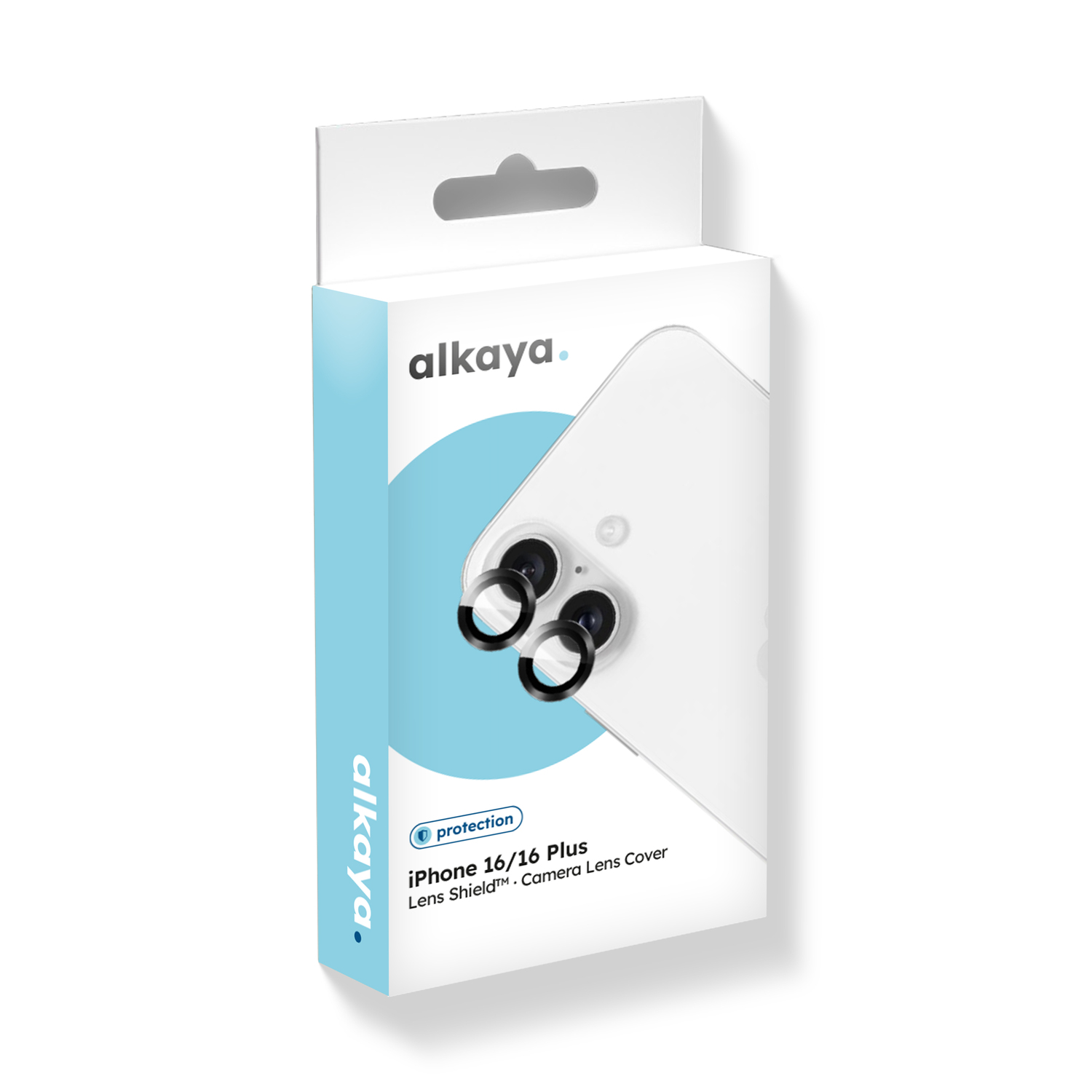 alkaya. | Lens Shield | Kameraschutzglas, Transparent single lens,  iPhone 16/16 Plus
