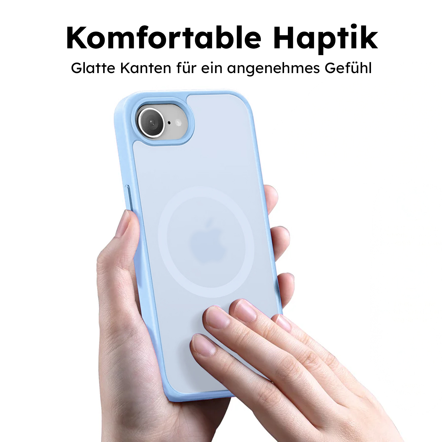 alkaya. | LUCID Protect Case kompatibel mit Magsafe  hellblau, iPhone 16e / 17e
