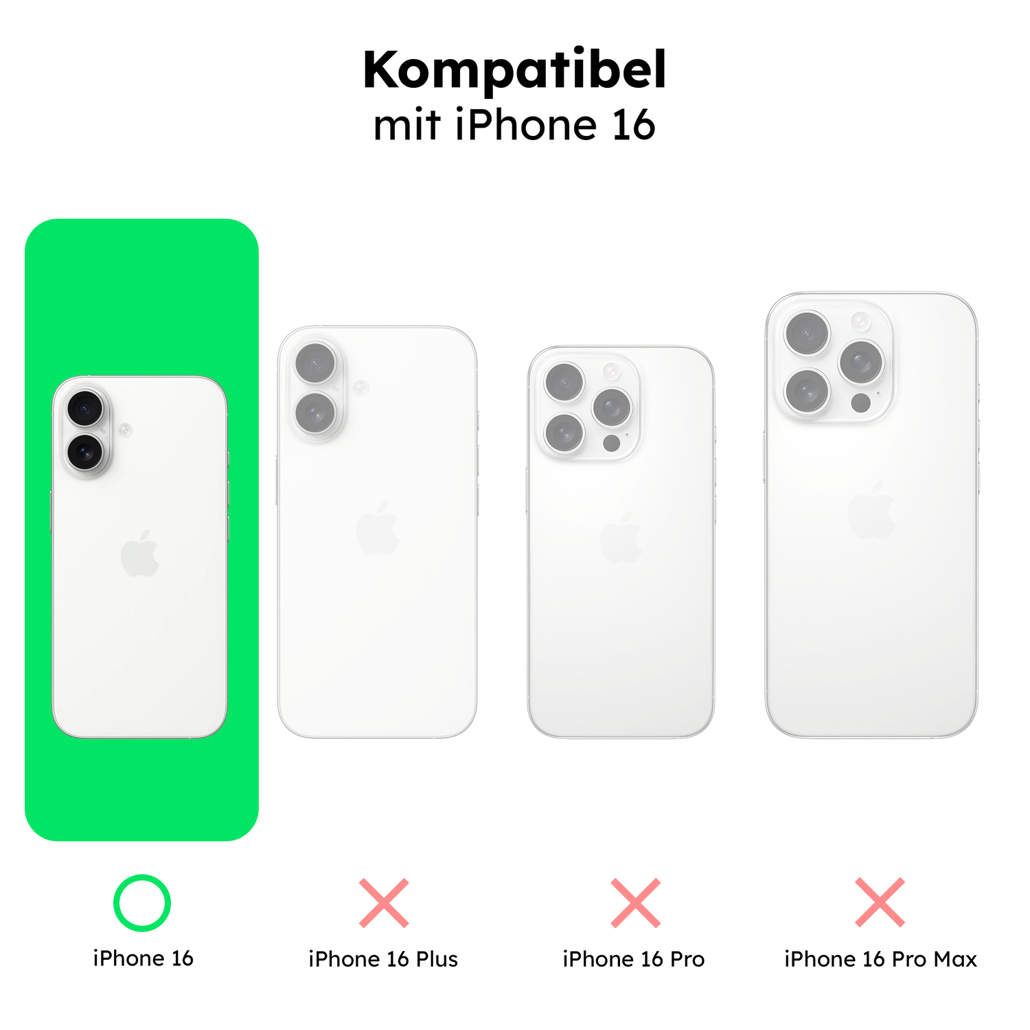 alkaya. | LUCID Clear Case kompatibel mit Magsafe transparent, iPhone 16