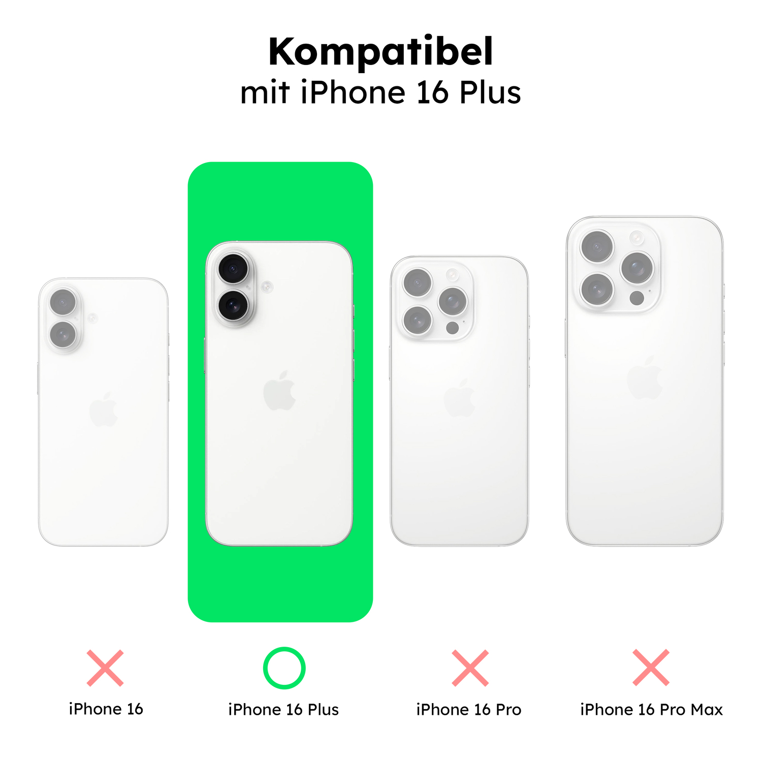 alkaya. | LUCID Silikon Case kompatibel mit Magsafe pink, iPhone 16 Plus