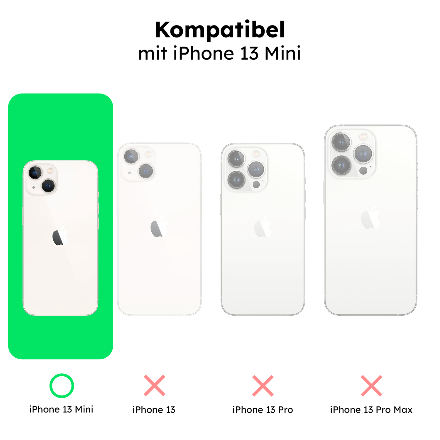 alkaya. | LUCID Silikon Case kompatibel mit Magsafe mint grün, iPhone 13 mini