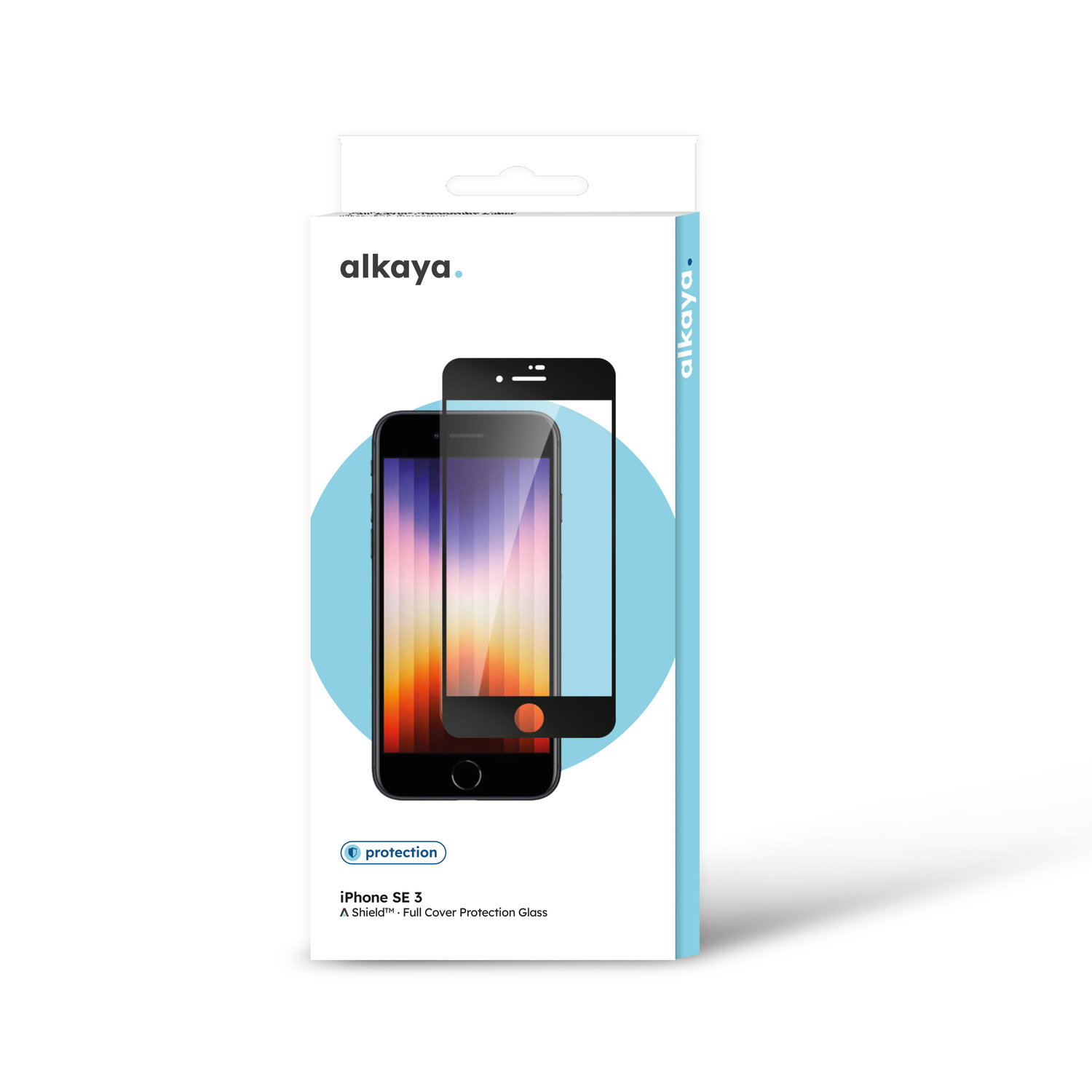 alkaya. | A Shield | Displayschutzglas | 3D Full Cover transparent, iPhone SE3