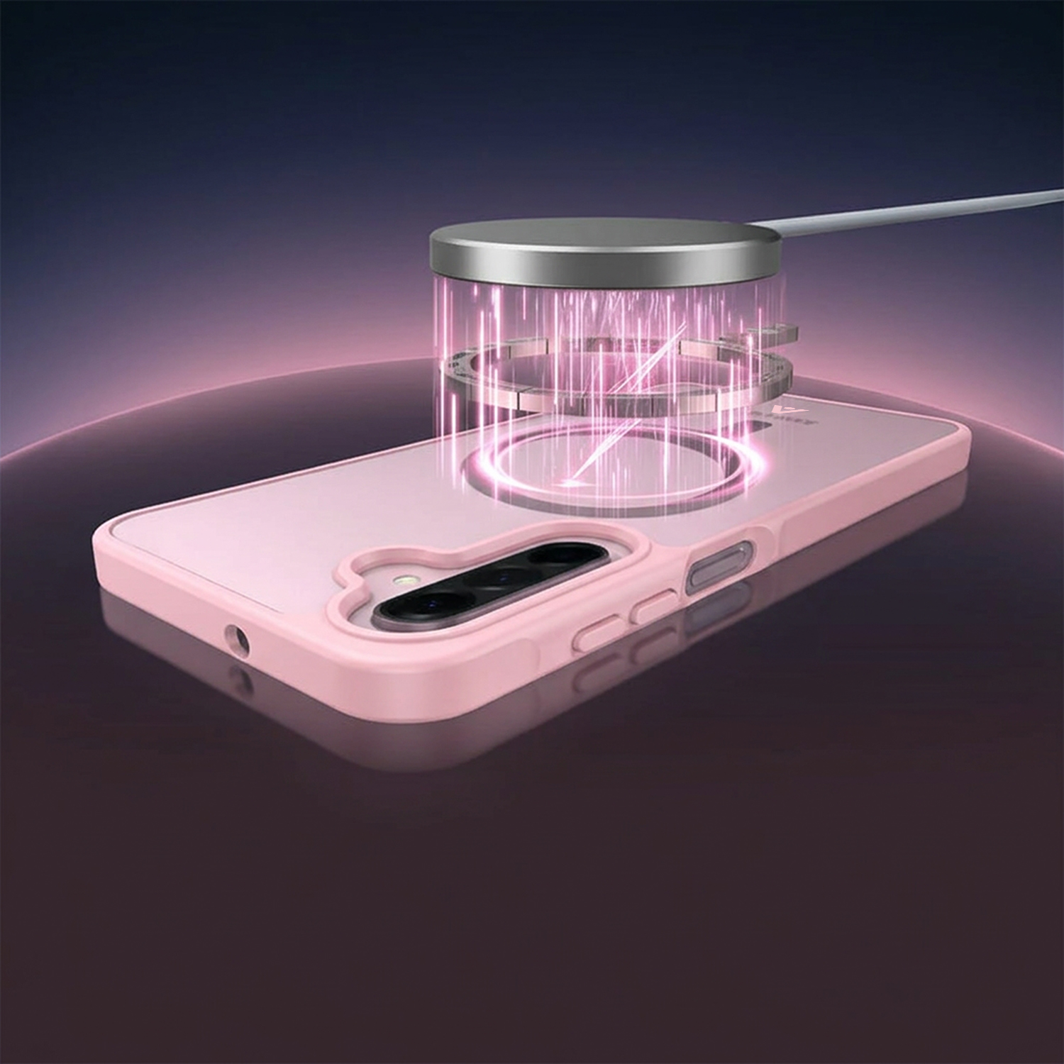 alkaya.| FROSTED Case Kompatibel mit MagSafe, Samsung A57 Pink