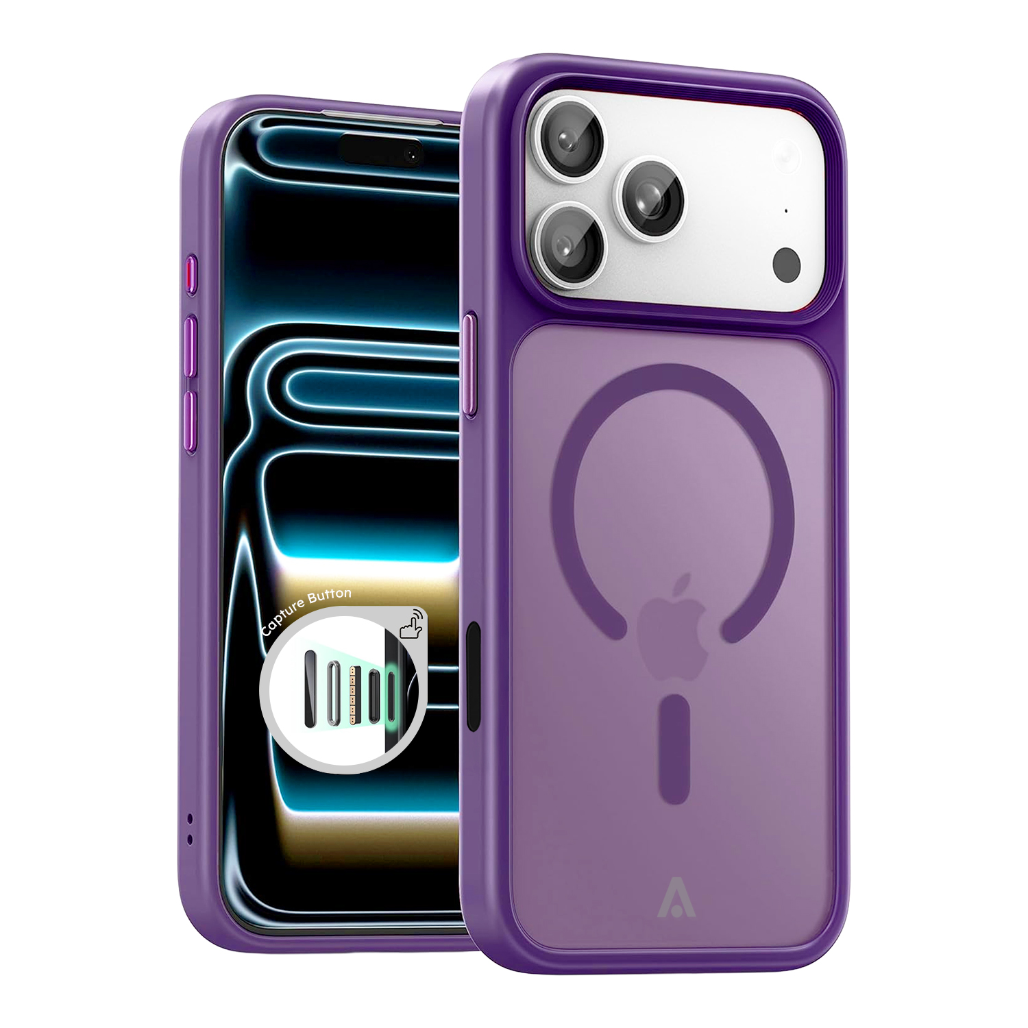 alkaya. | LUCID FROSTED Case kompatibel mit Magsafe lila, iPhone 18 Pro