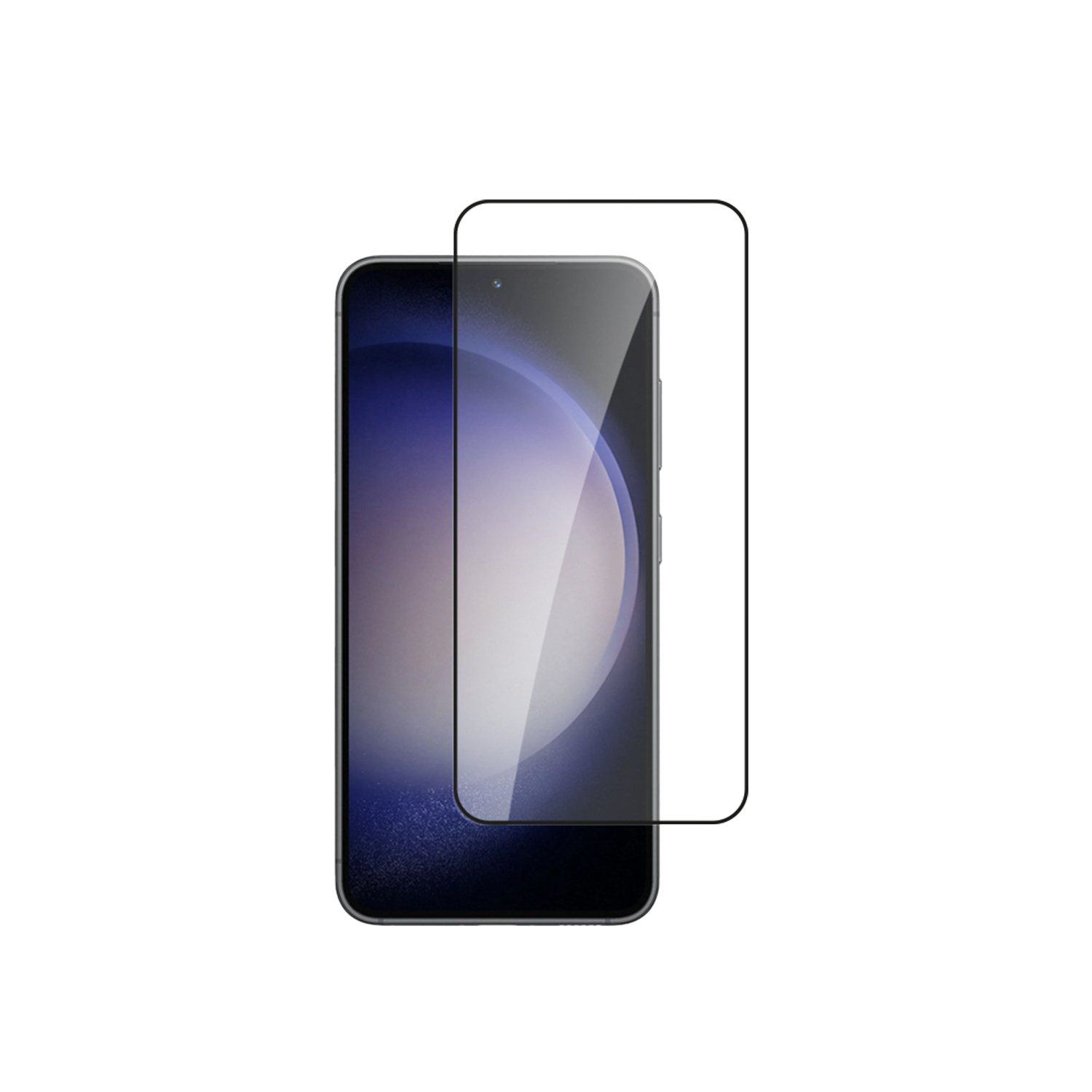 alkaya. | A Shield | Displayschutzglas | 3D Full Cover transparent, Samsung Galaxy S23+