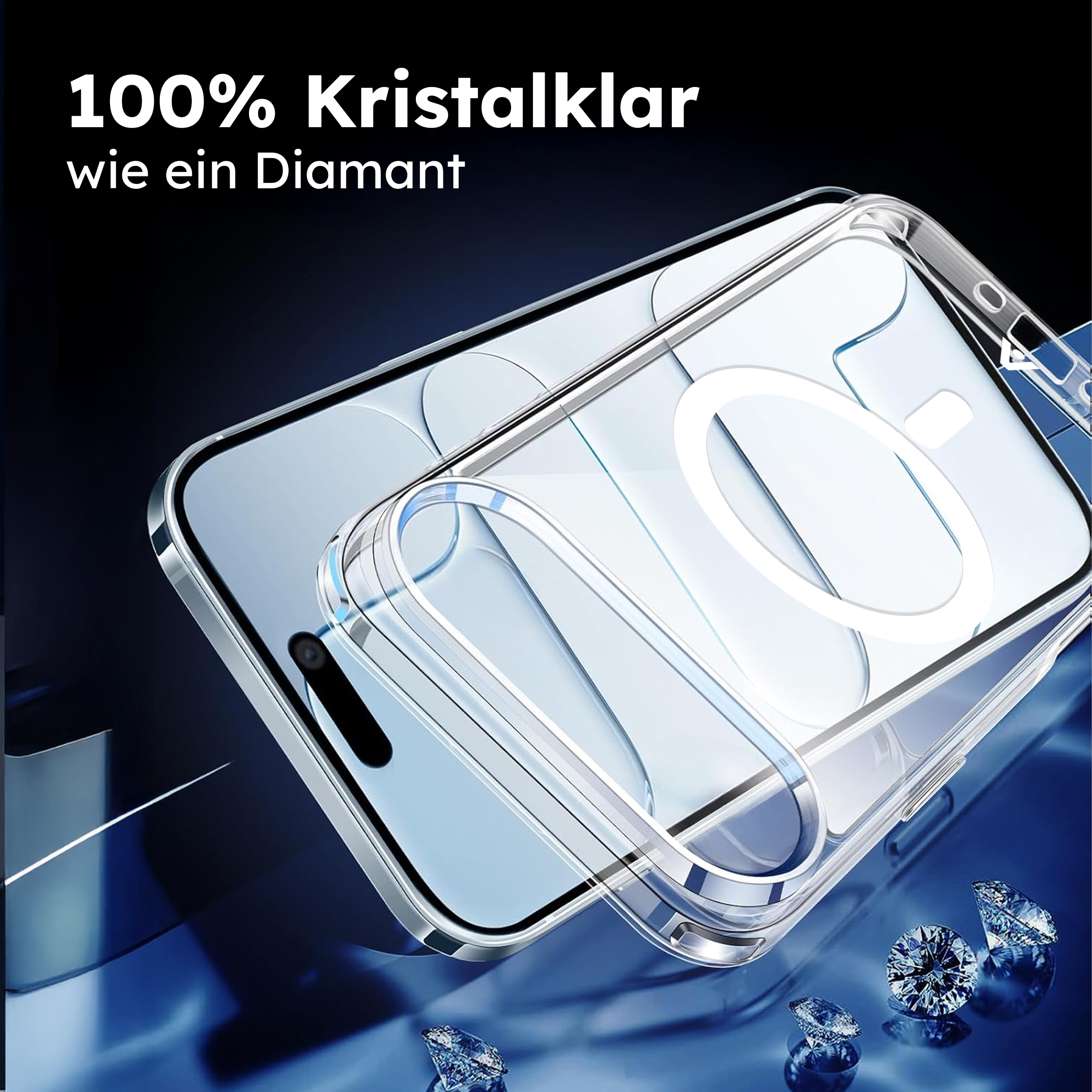 alkaya. | LUCID Clear Case kompatibel mit Magsafe transparent, iPhone 17 Air