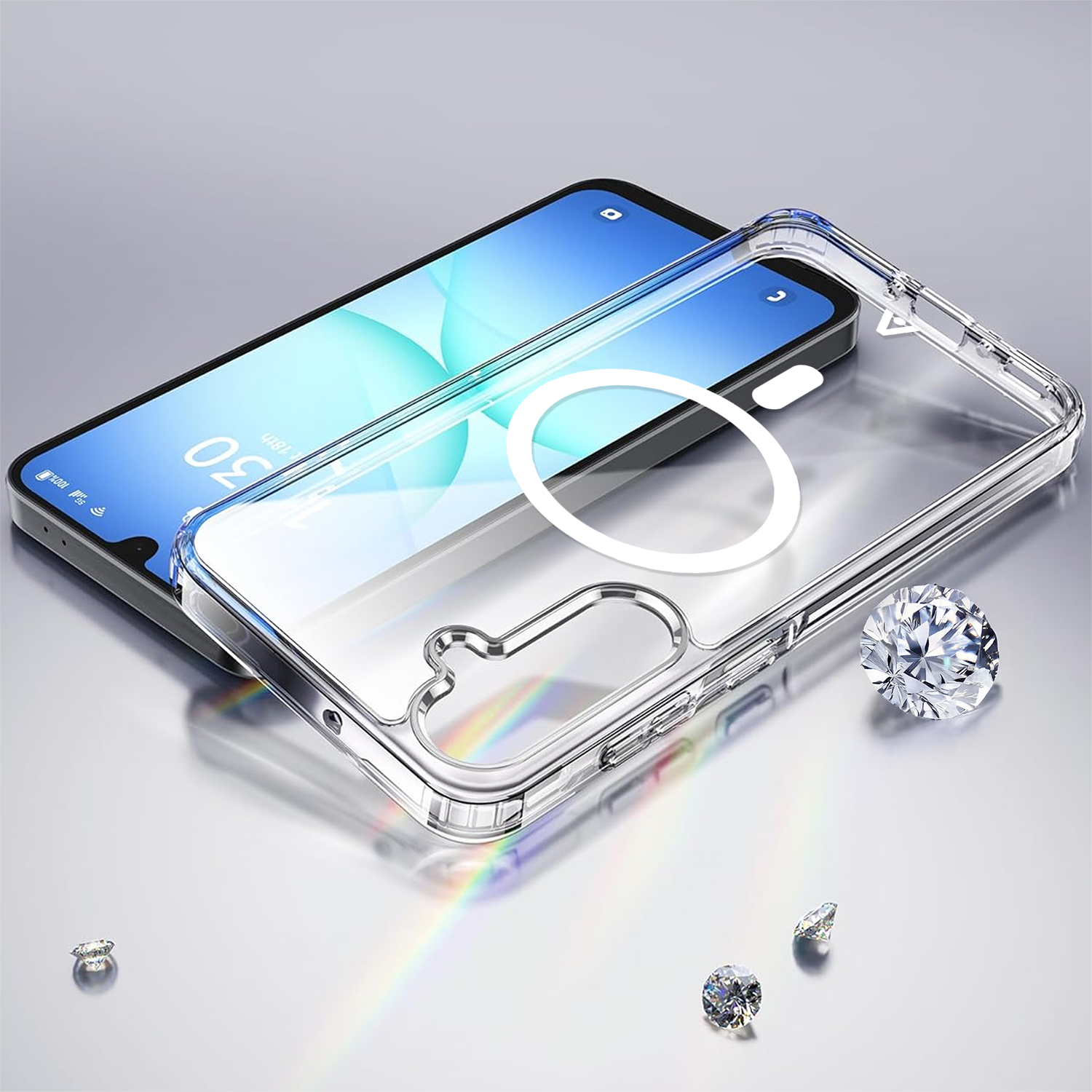 alkaya. | LUCID Clear Case kompatibel mit Magsafe, Samsung A17 transparent