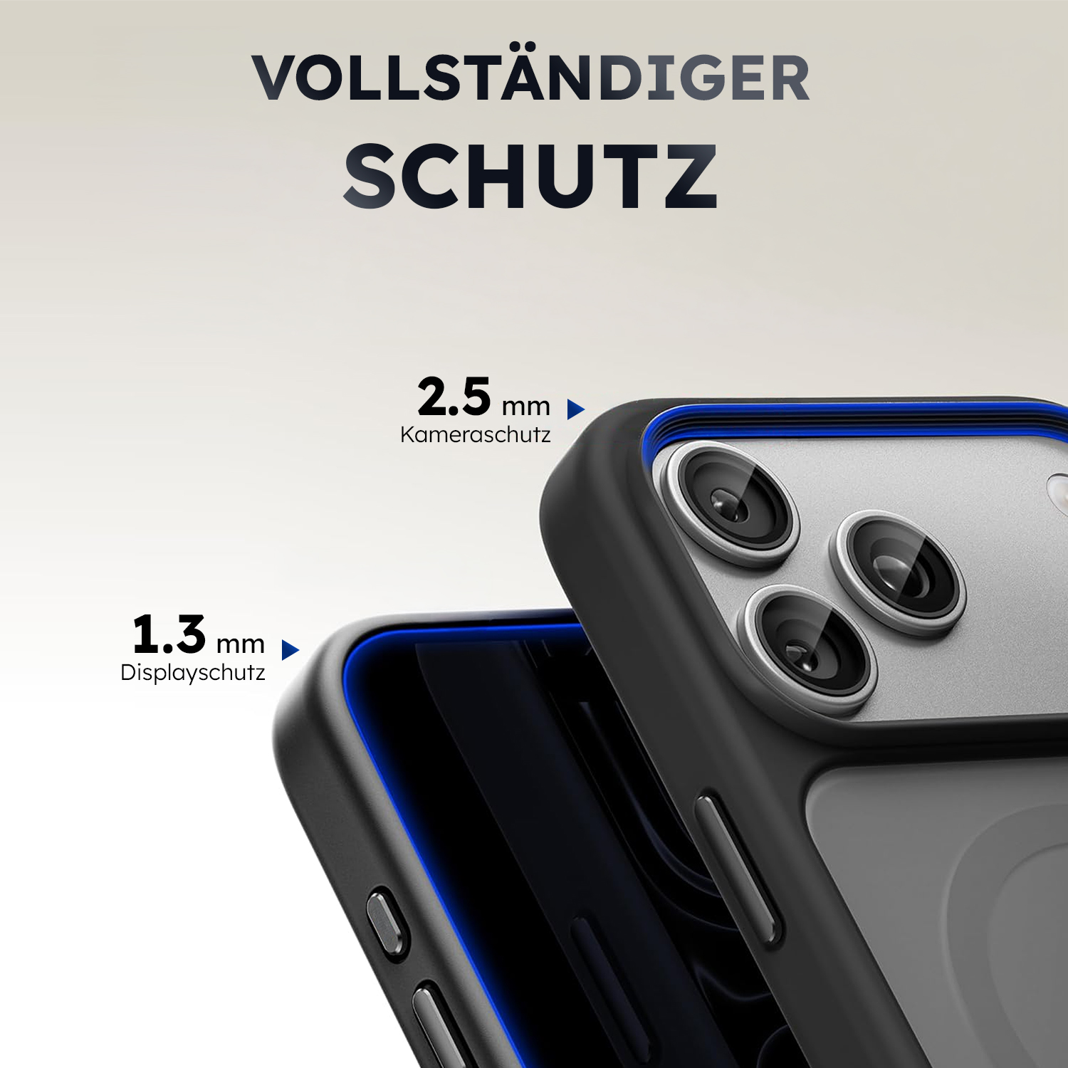 alkaya. | LUCID FROSTED Case kompatibel mit Magsafe schwarz, iPhone 18 Pro