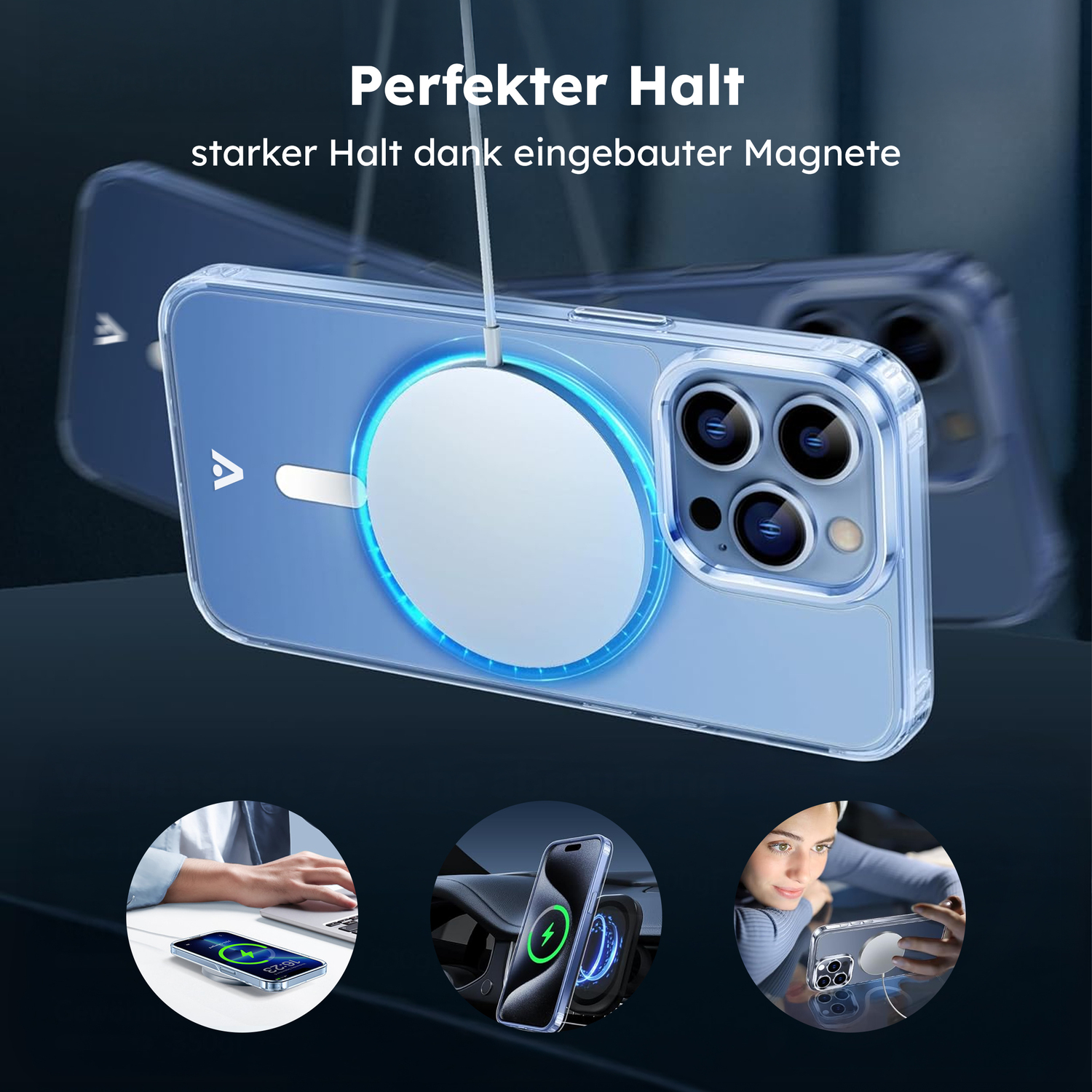 alkaya. | LUCID Clear Case kompatibel mit Magsafe transparent, iPhone 13 Pro Max
