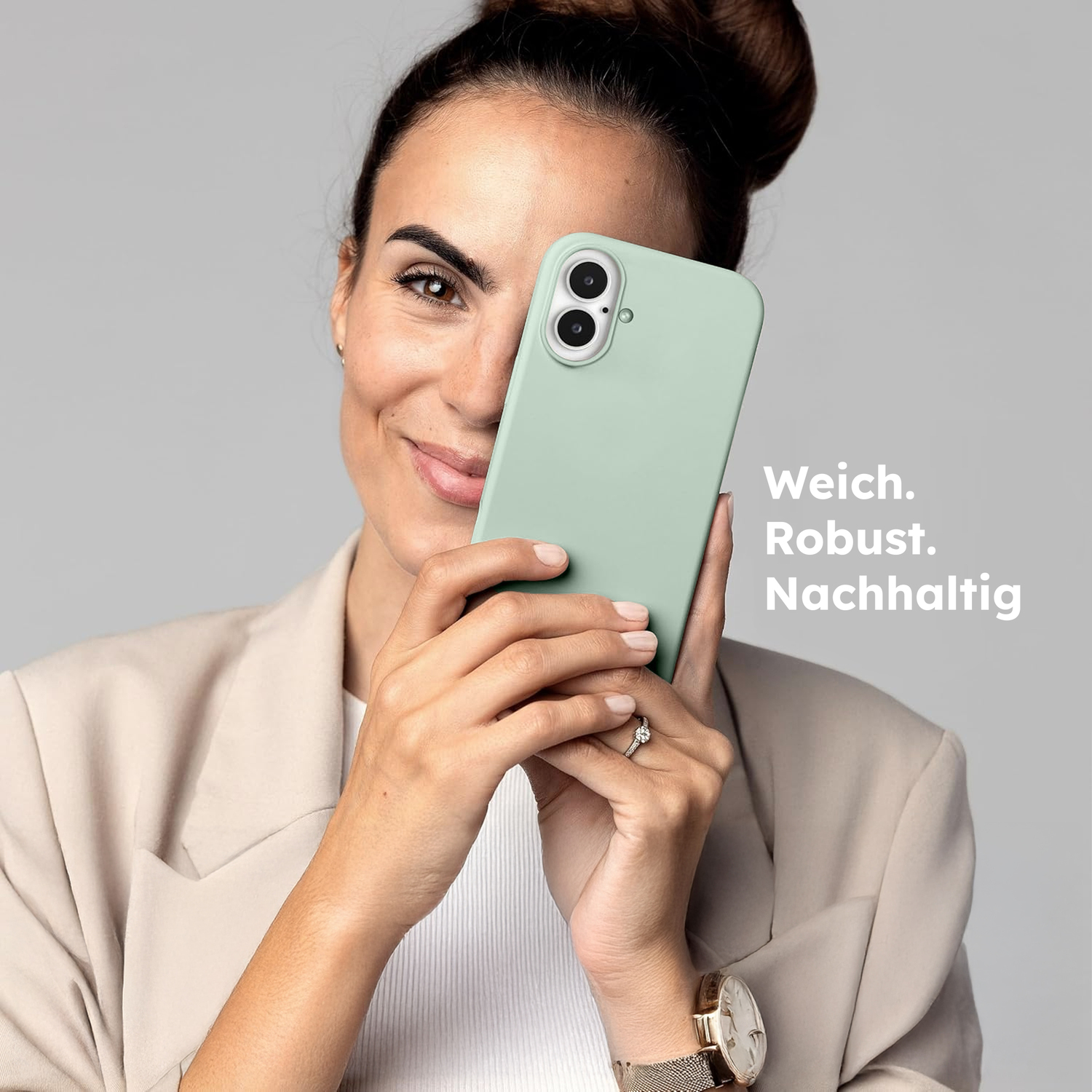 alkaya. | LUCID Silikon Case kompatibel mit Magsafe mint grün, iPhone 16 Plus