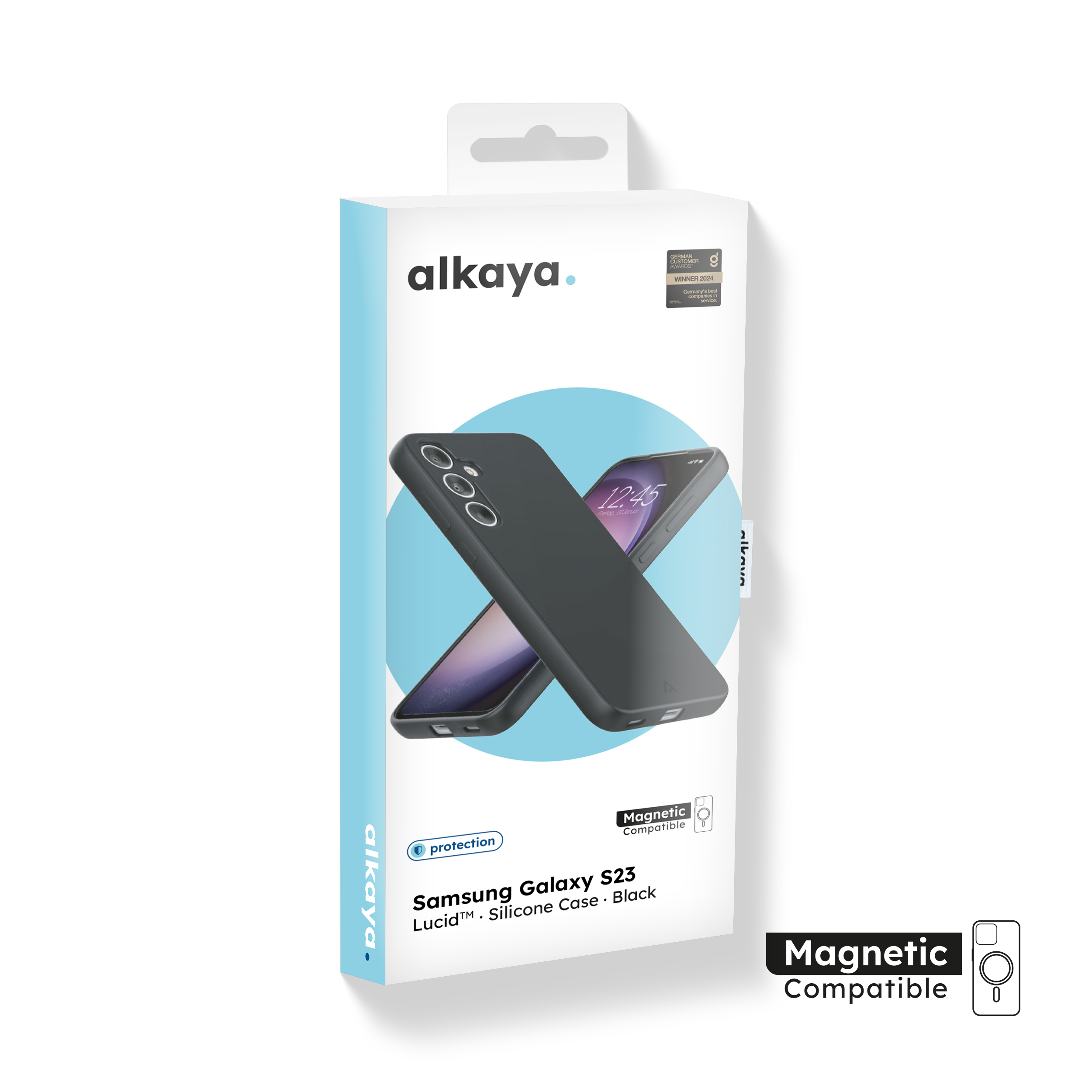 alkaya. | LUCID Silikon Case kompatibel mit Magsafe schwarz, Samsung S23