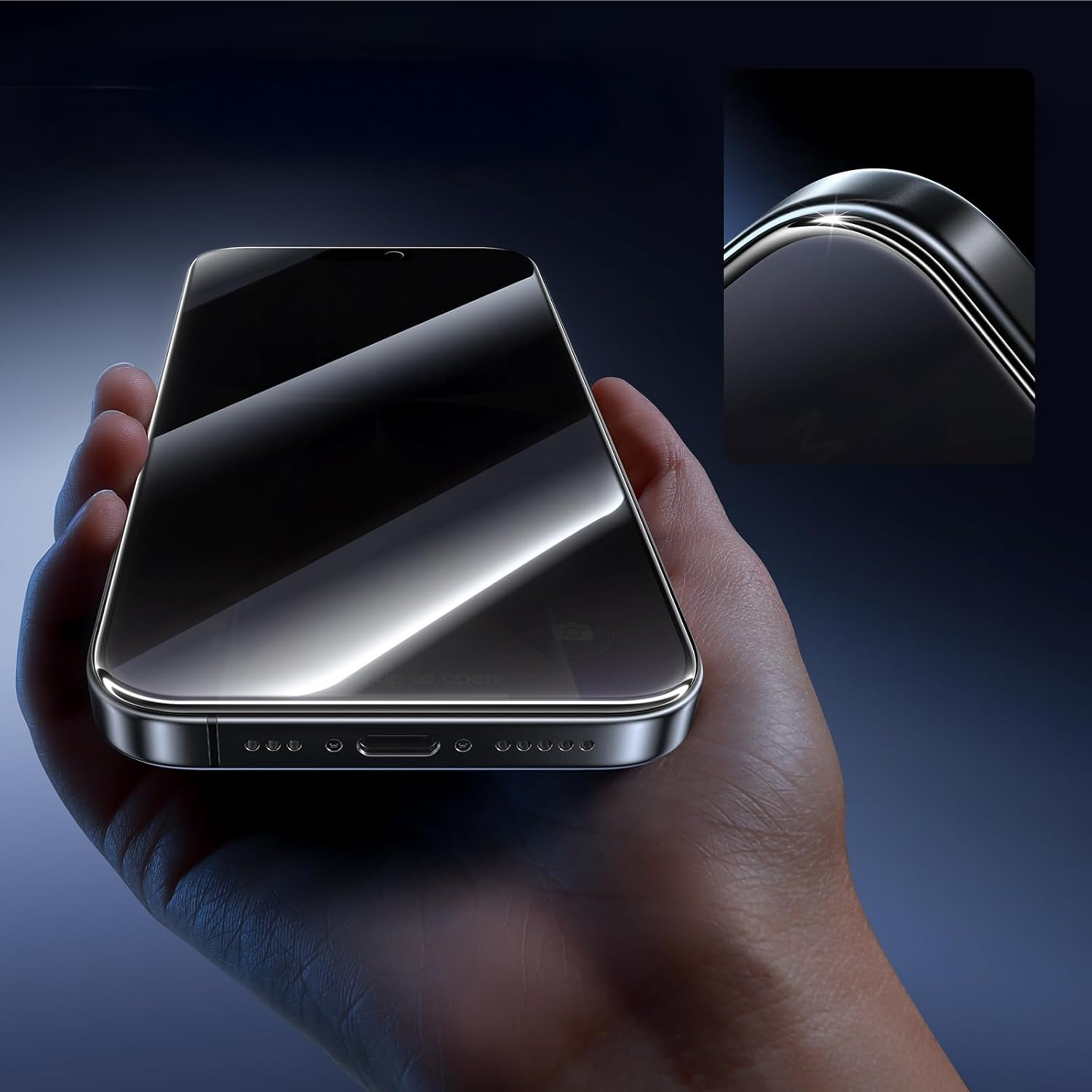 alkaya. | A Shield | Displayschutzglass | 3D Full Cover, Privacy, iPhone 17 / 17 Pro