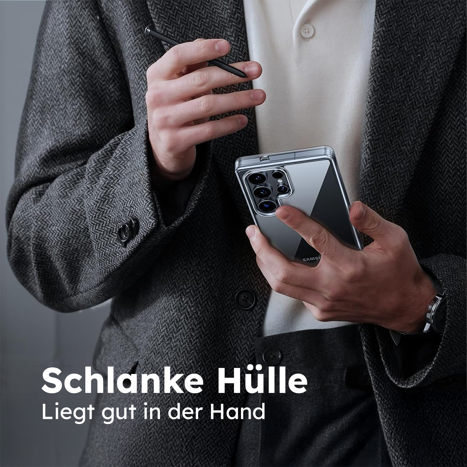 alkaya. | LUCID Clear Case kompatibel mit Magsafe, Samsung S26 Ultra transparent