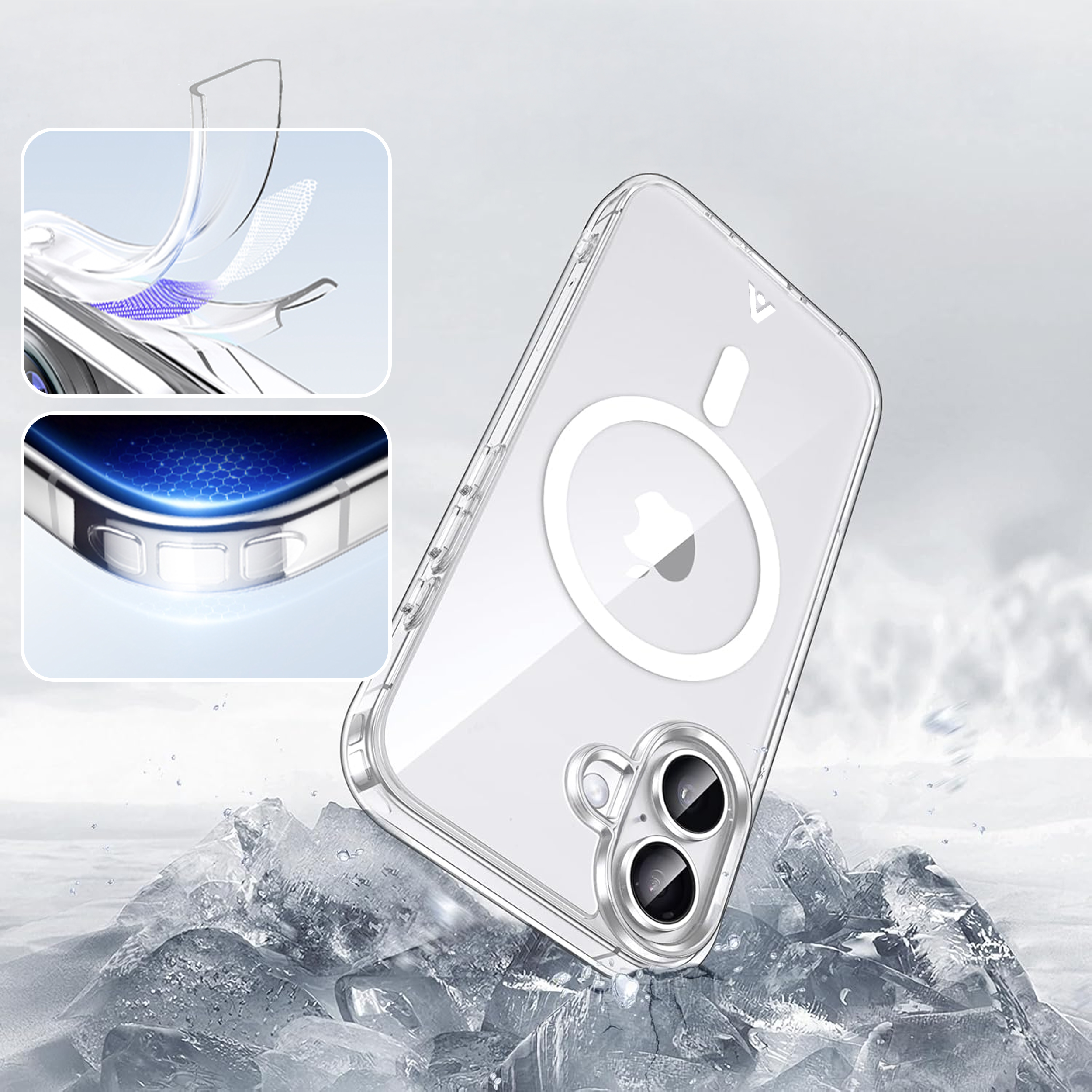 alkaya. | LUCID Clear Case kompatibel mit Magsafe transparent, iPhone 17