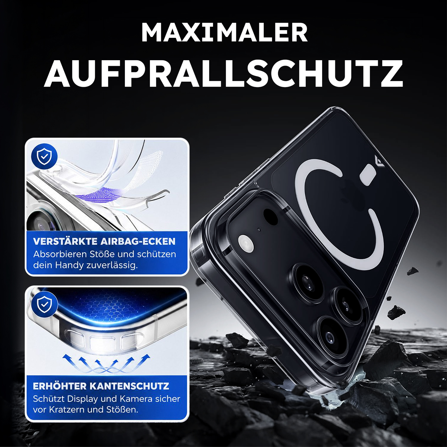 alkaya. | LUCID Clear Case kompatibel mit Magsafe transparent, iPhone 18 Pro Max
