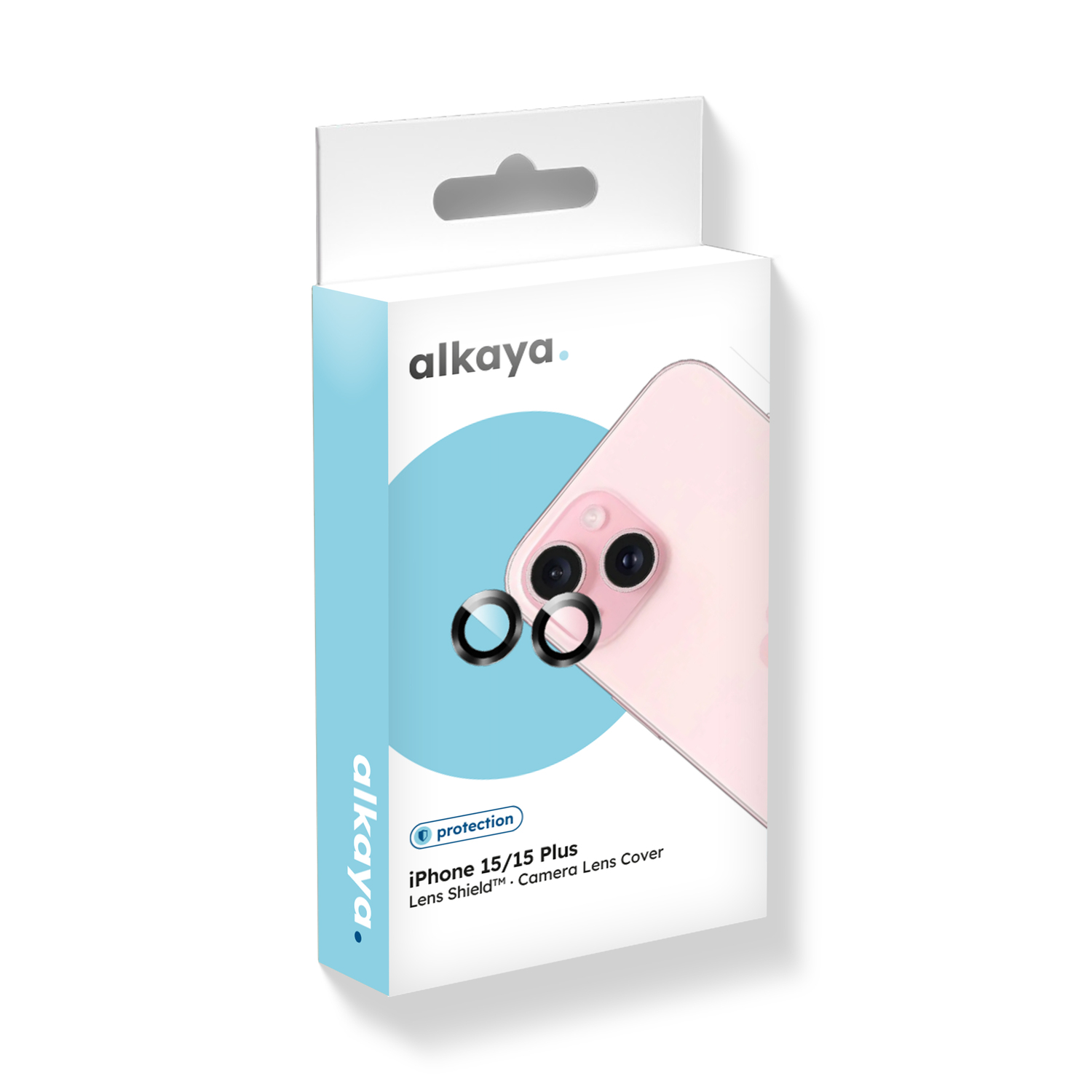 alkaya. | Lens Shield | Kameraschutzglas, Transparent single lens,  iPhone 15/15 Plus
