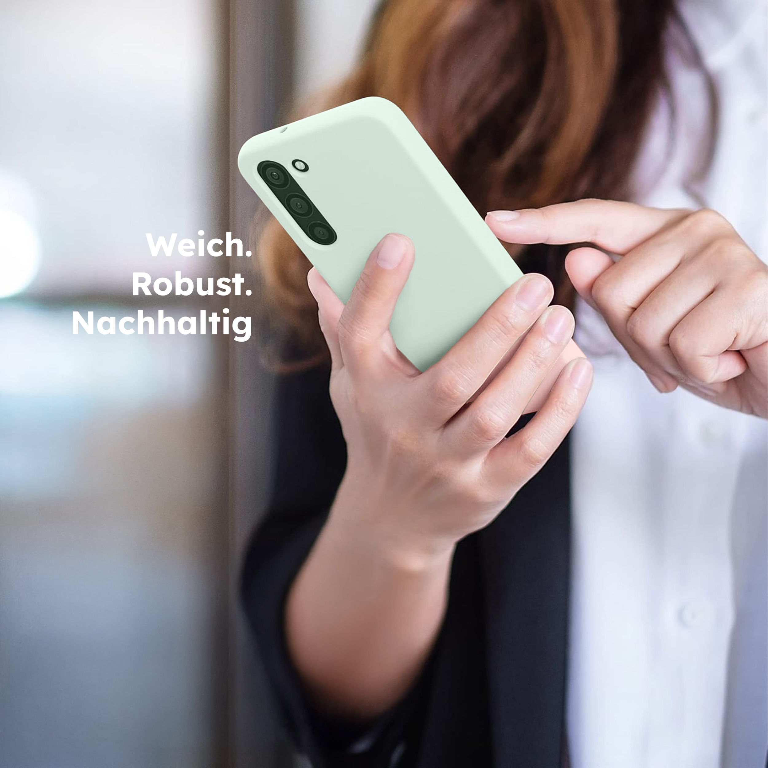 alkaya. | LUCID Silikon Case kompatibel mit Magsafe mint grün, Samsung S23+