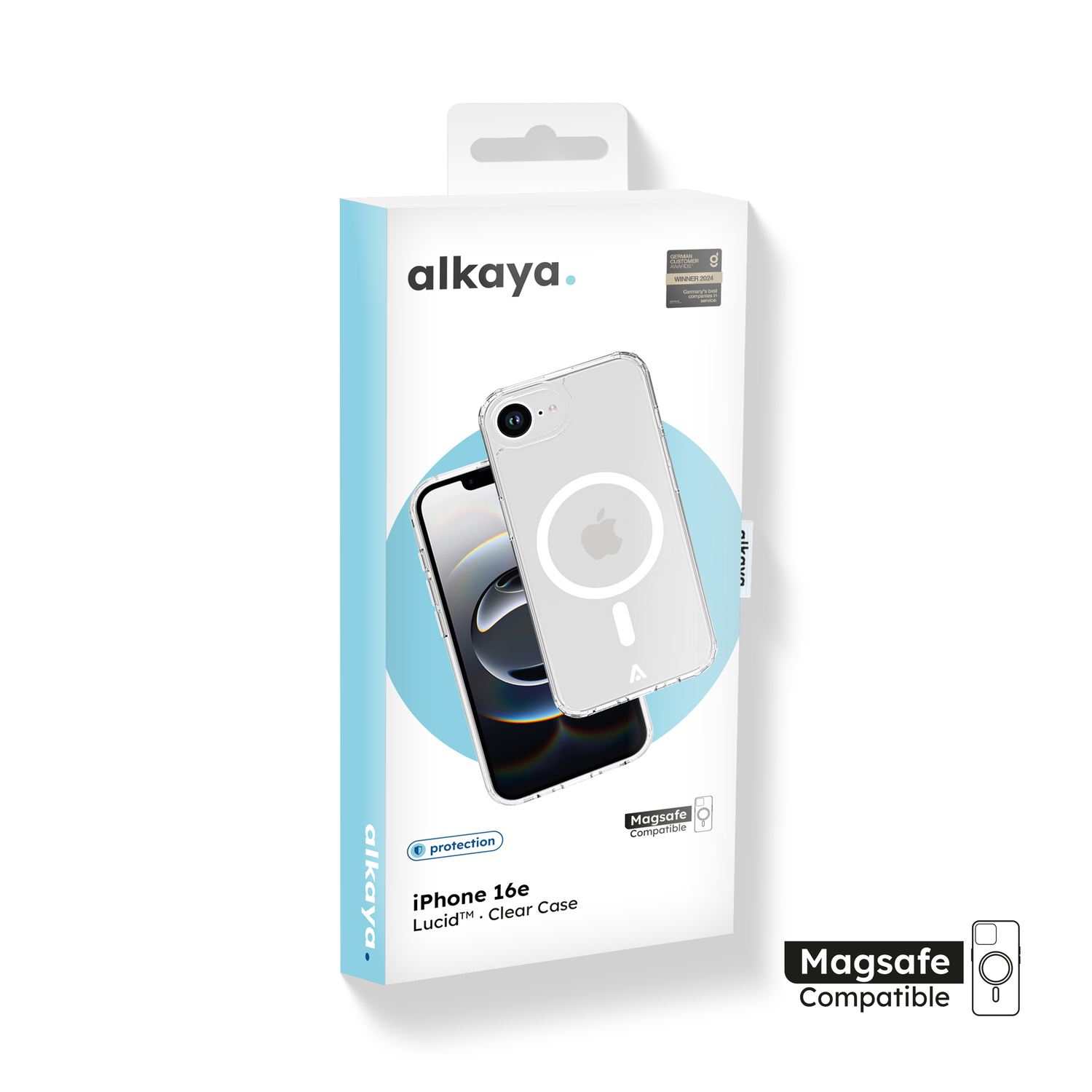 alkaya. | LUCID Clear Case kompatibel mit Magsafe transparent, iPhone 16e / 17e