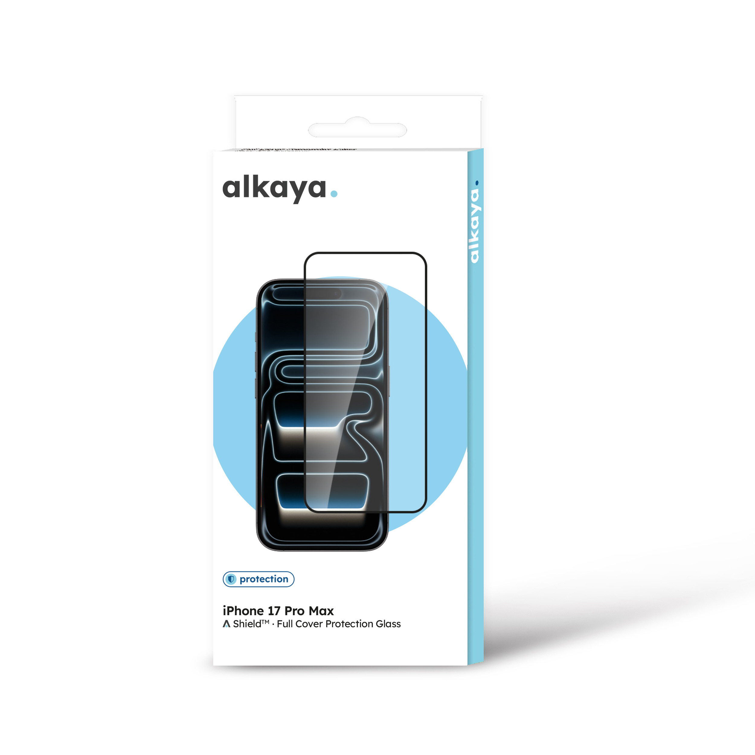 alkaya. | A Shield | Displayschutzglass | 3D Full Cover, transparent, iPhone 17 Pro Max
