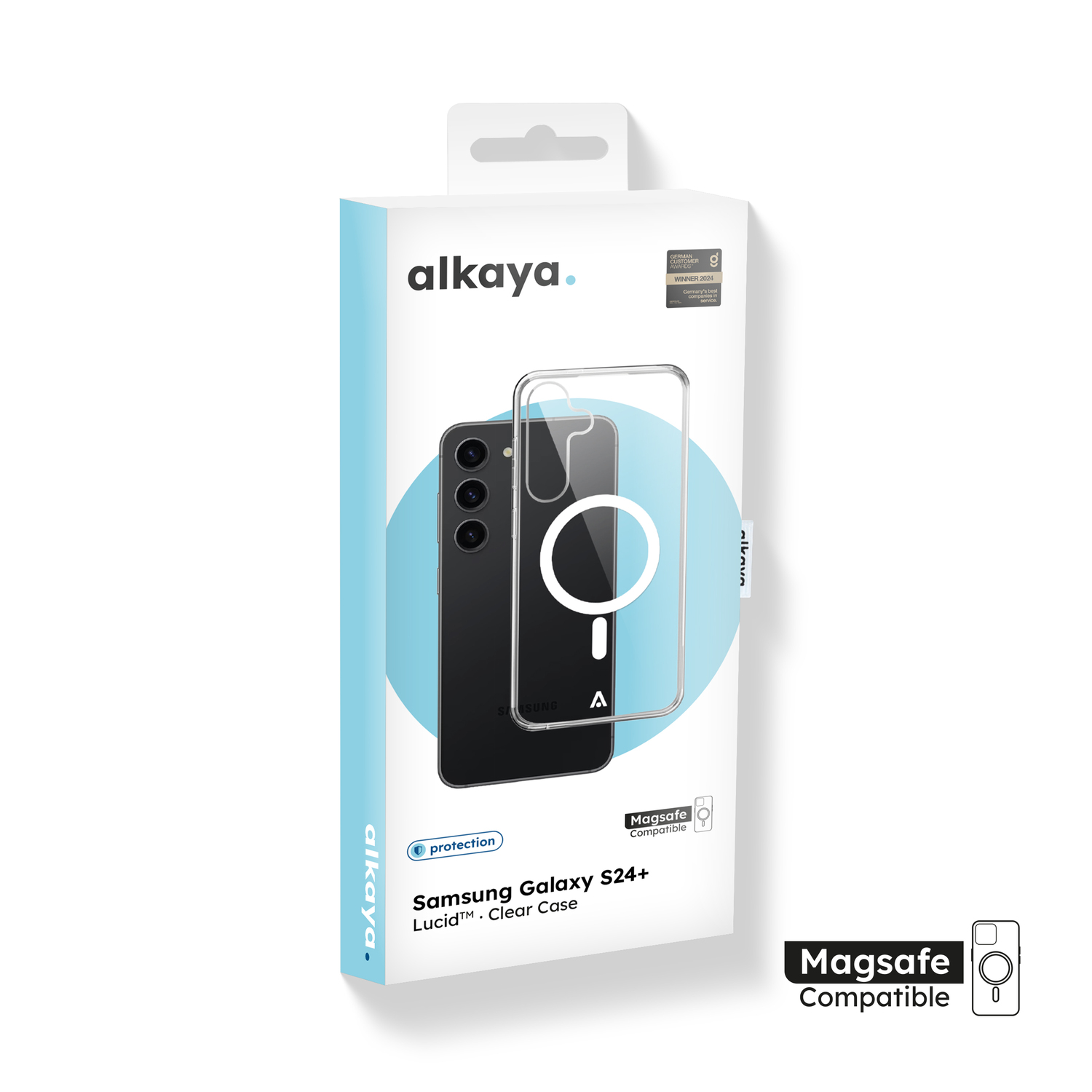 alkaya. | LUCID Clear Case kompatibel mit Magsafe transparent, Samsung S24+