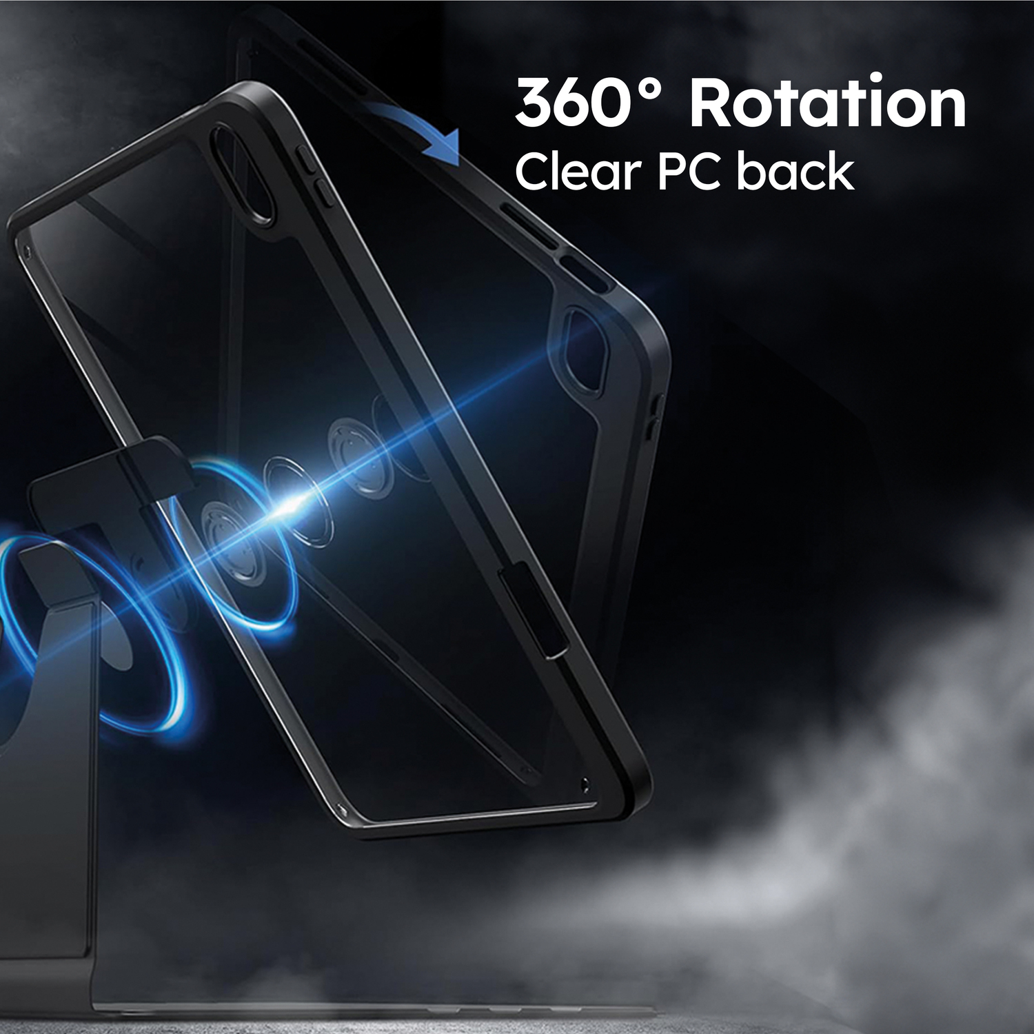 alkaya. | LUCID iPad Schutzhülle 360 FlexStand Case schwarz, iPad series 7/8/9