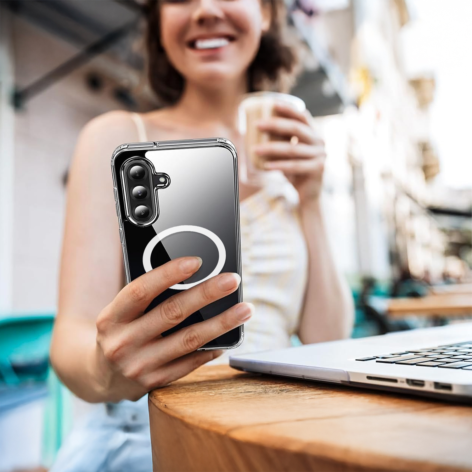 alkaya. | LUCID Clear Case kompatibel mit Magsafe, Samsung A17 transparent