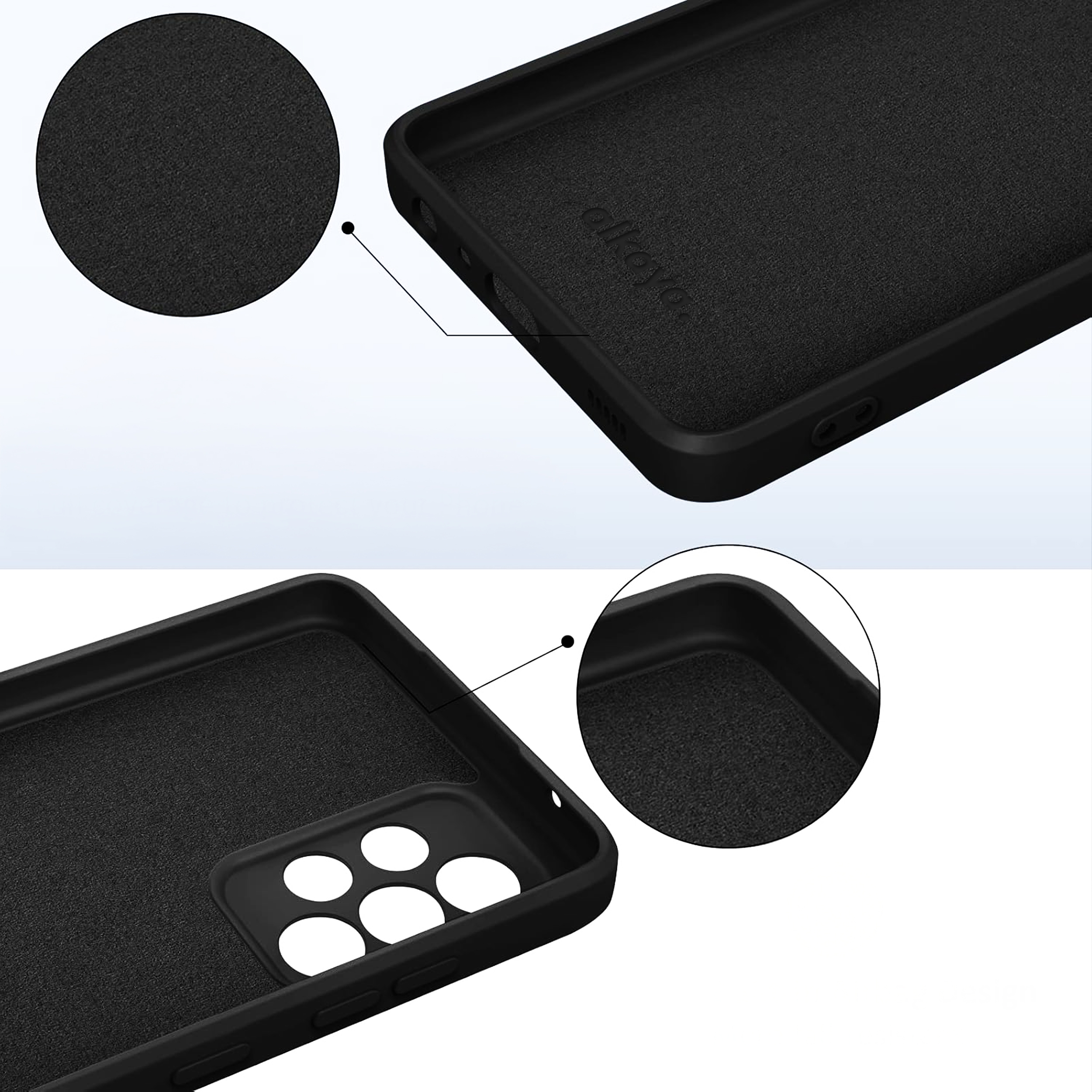 alkaya. | LUCID Silikon Case schwarz, Samsung A52