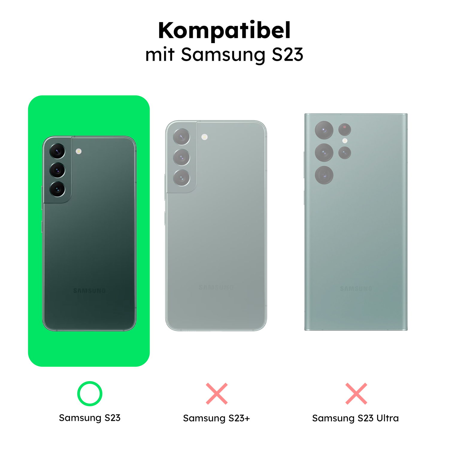 alkaya. | LUCID Silikon Case kompatibel mit Magsafe pink, Samsung S23