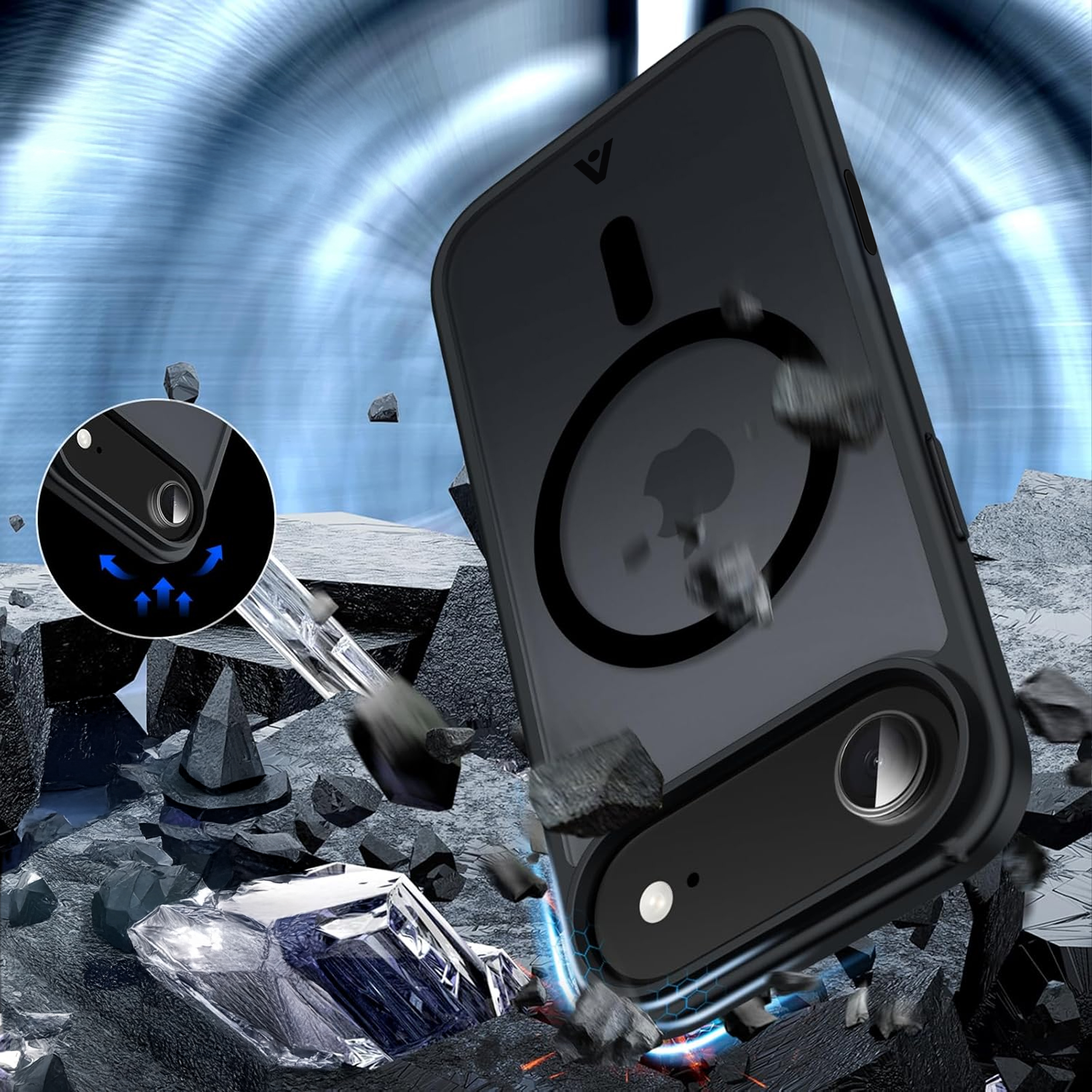 alkaya. | LUCID Protect Case kompatibel mit Magsafe schwarz, iPhone 17 Air