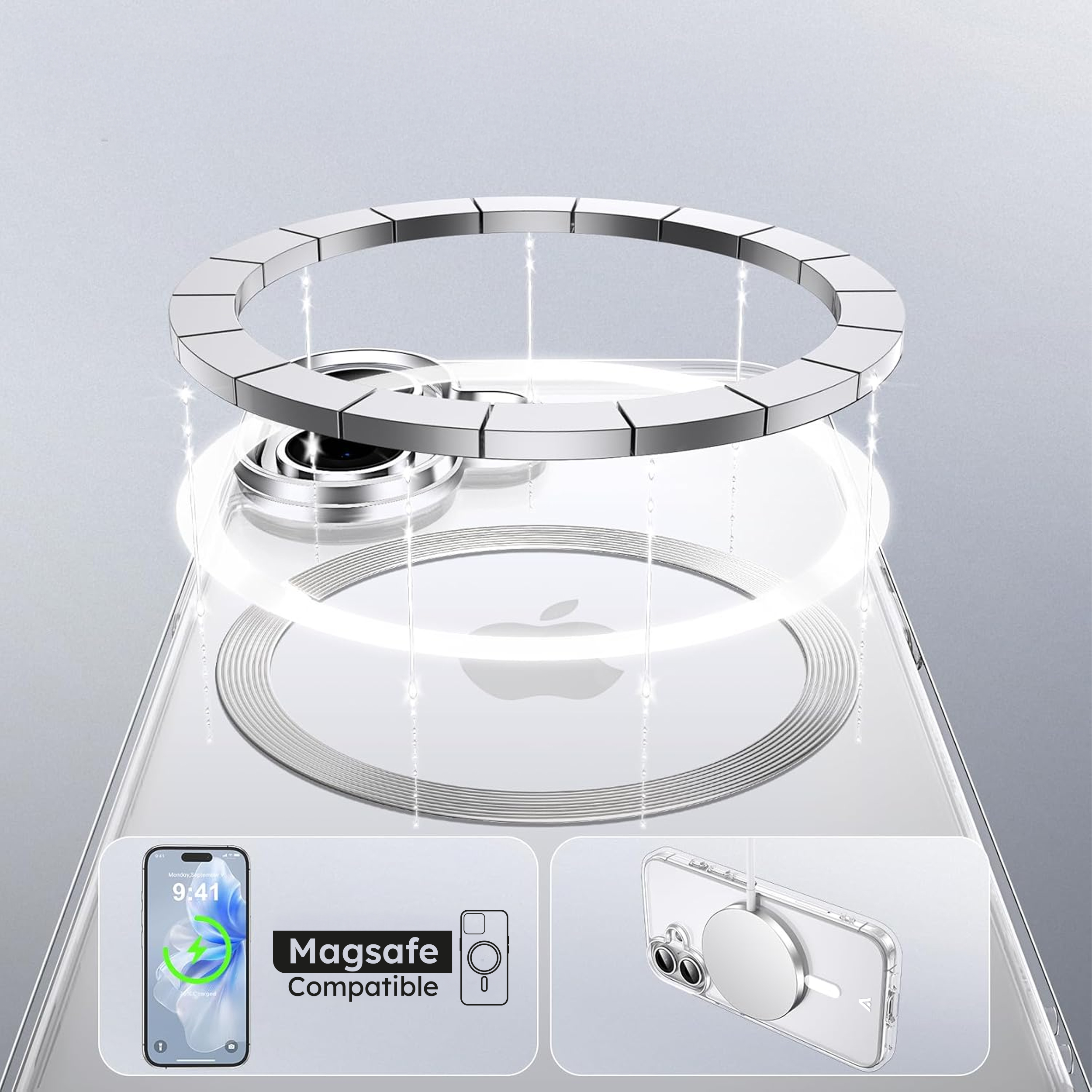 alkaya. | LUCID Clear Case kompatibel mit Magsafe transparent, iPhone 17