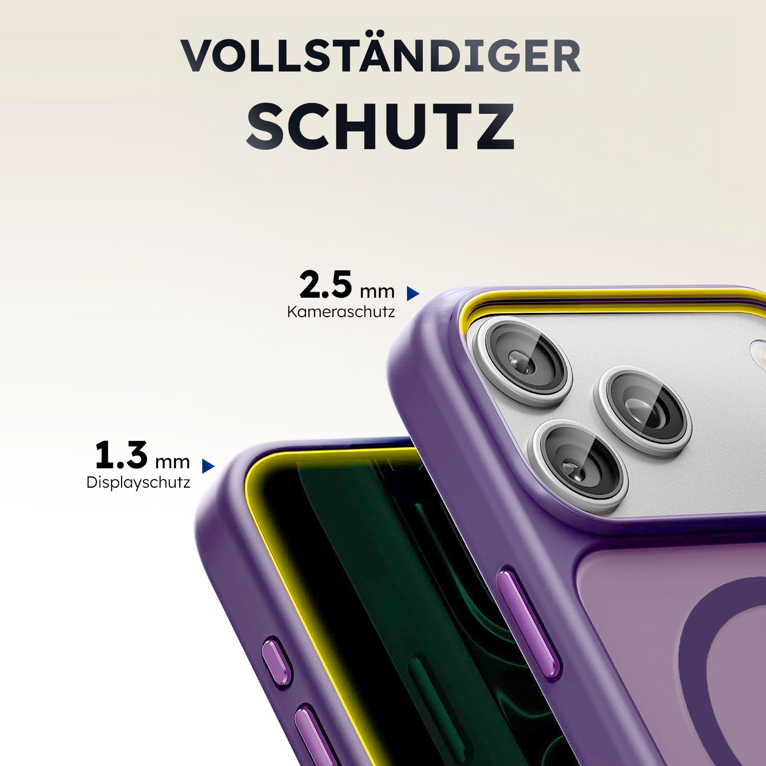 alkaya. | LUCID FROSTED Case kompatibel mit Magsafe lila, iPhone 18 Pro Max