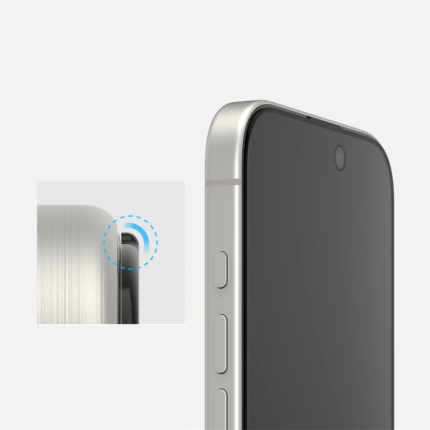 alkaya. | A Shield | Displayschutzglas | 3D Full Cover, Privacy iPhone 16 Pro