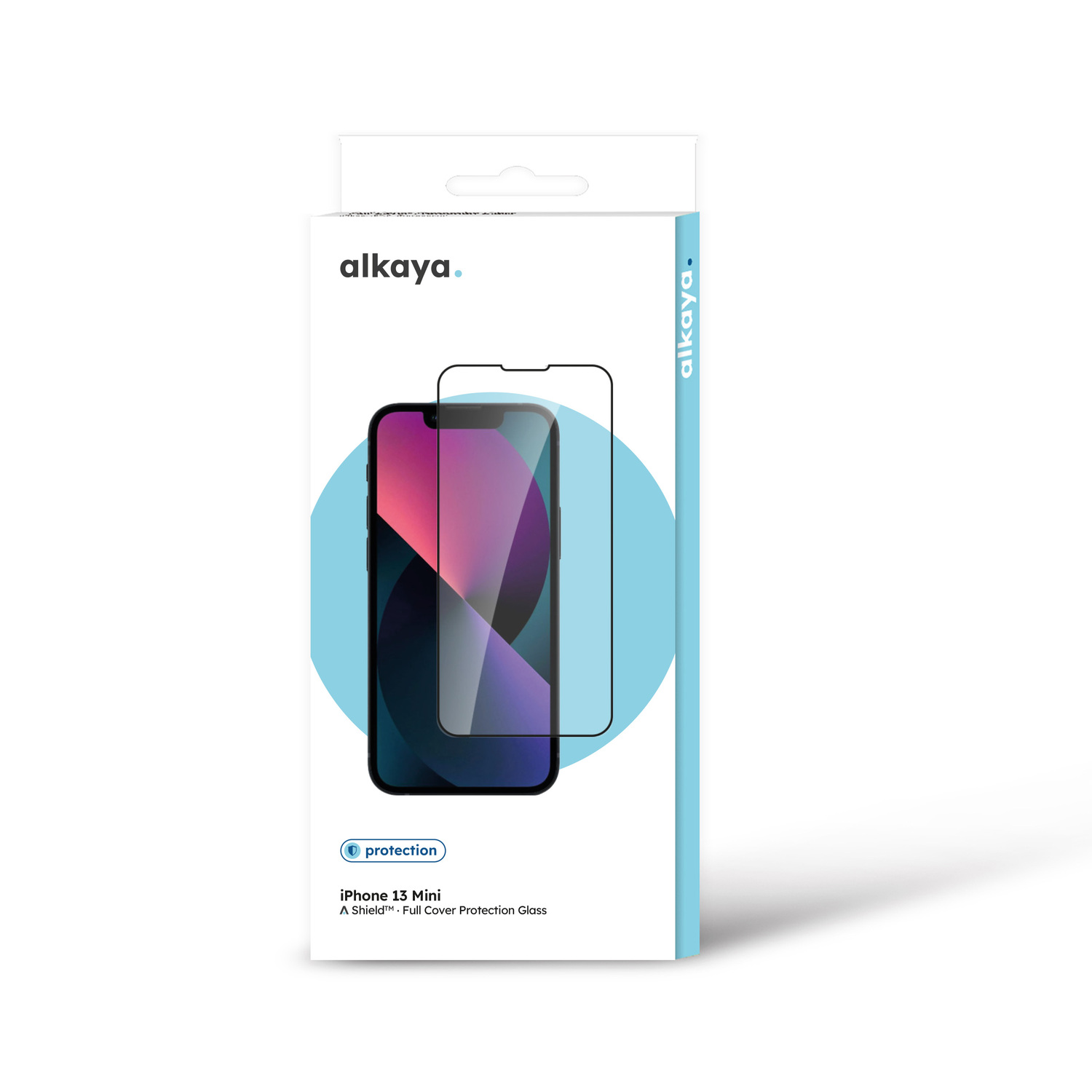 alkaya. | A Shield | Displayschutzglas | 3D Full Cover transparent, iPhone 13 Mini