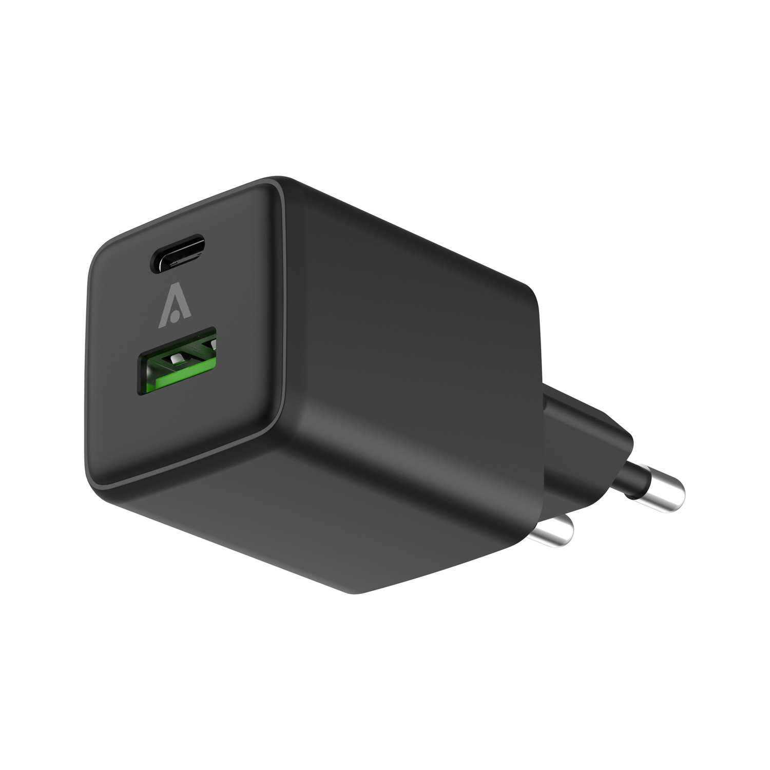 alkaya. | NEXUS | Ladegerät mit GaN Technologie | 45W Schwarz, USB C+A