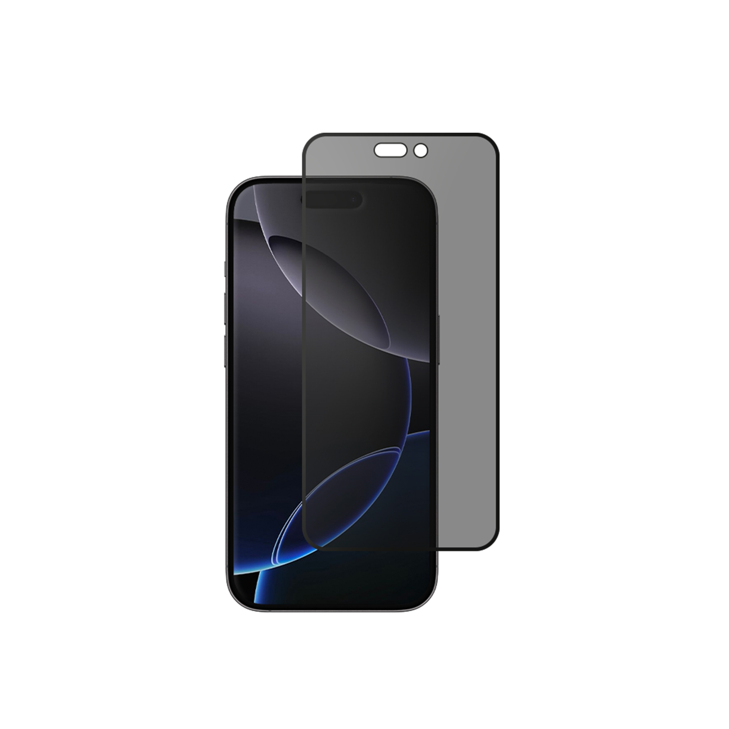 alkaya. | A Shield | Displayschutzglas | 3D Full Cover, Privacy iPhone 16 Pro