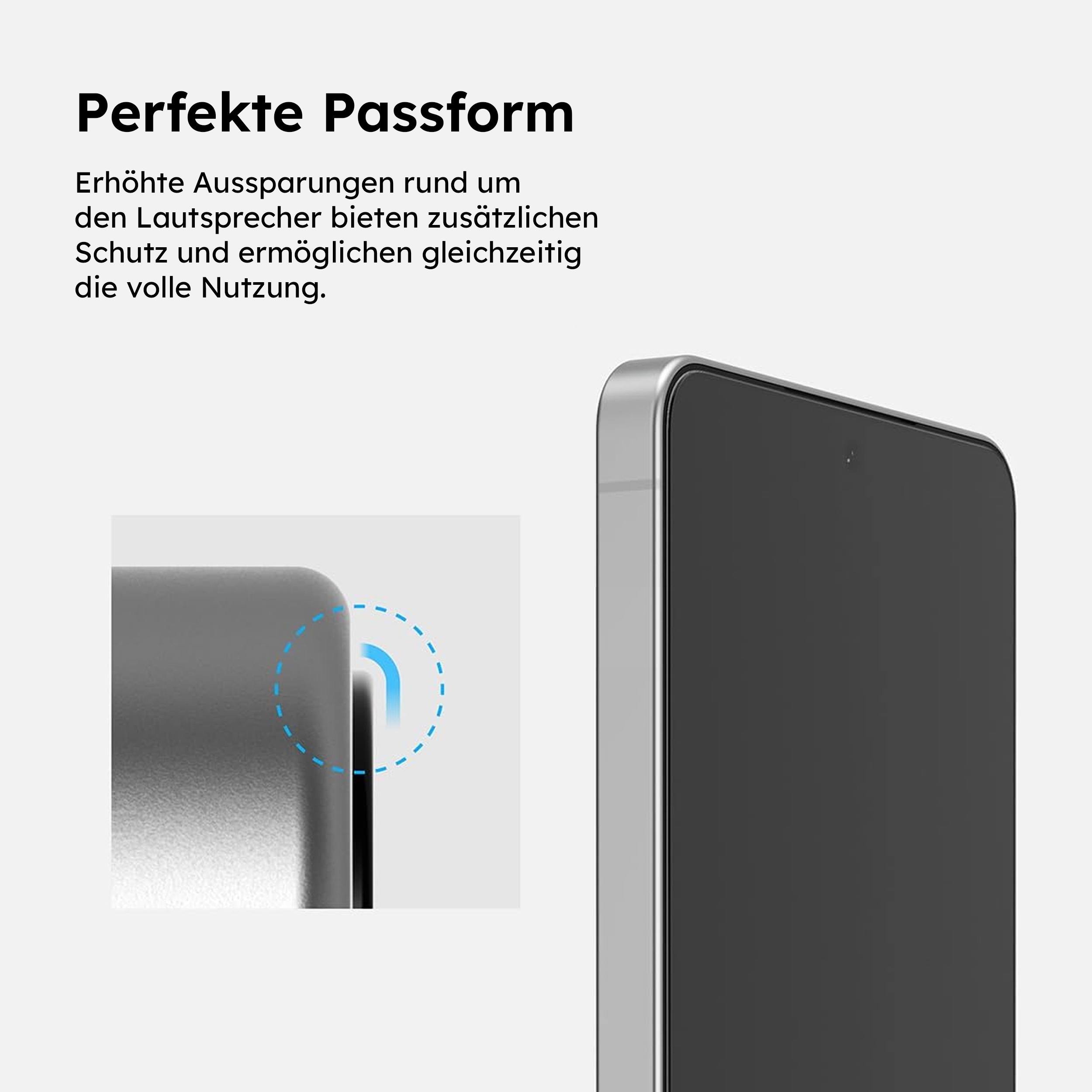 alkaya. | A Shield | Displayschutzglas | 3D Full Cover transparent, Samsung S26 Plus