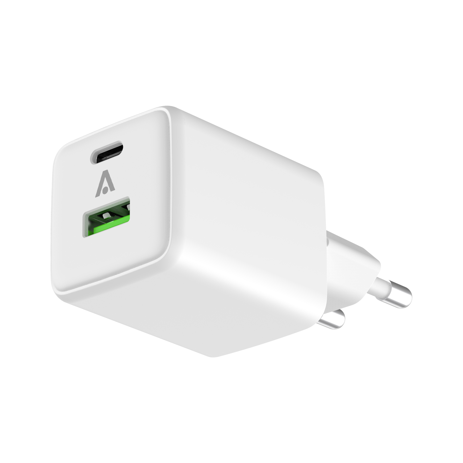 alkaya. | NEXUS | Ladegerät mit GaN Technologie | 45W Weiß, USB C+A