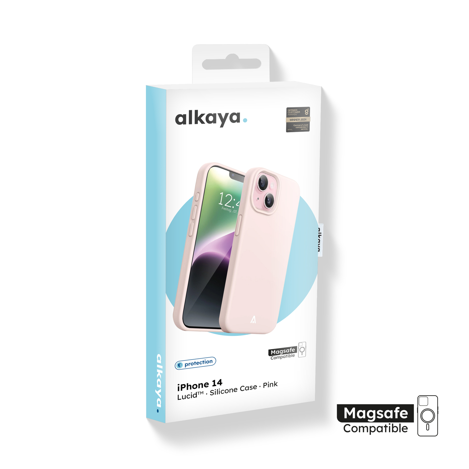 alkaya. | LUCID Silikon Case kompatibel mit Magsafe pink, iPhone 14