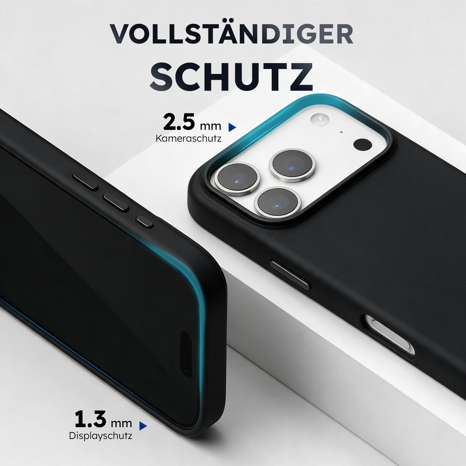 alkaya. | LUCID Silikon Case kompatibel mit Magsafe schwarz, iPhone 17 Pro/18 Pro