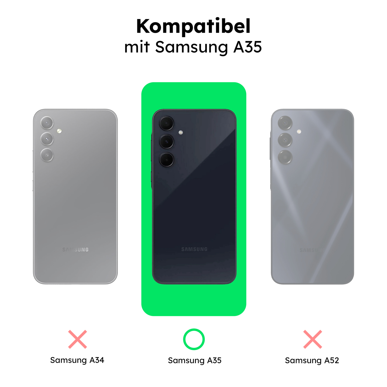 alkaya. | LUCID Handy Schutzhülle Clear Case Samsung A35