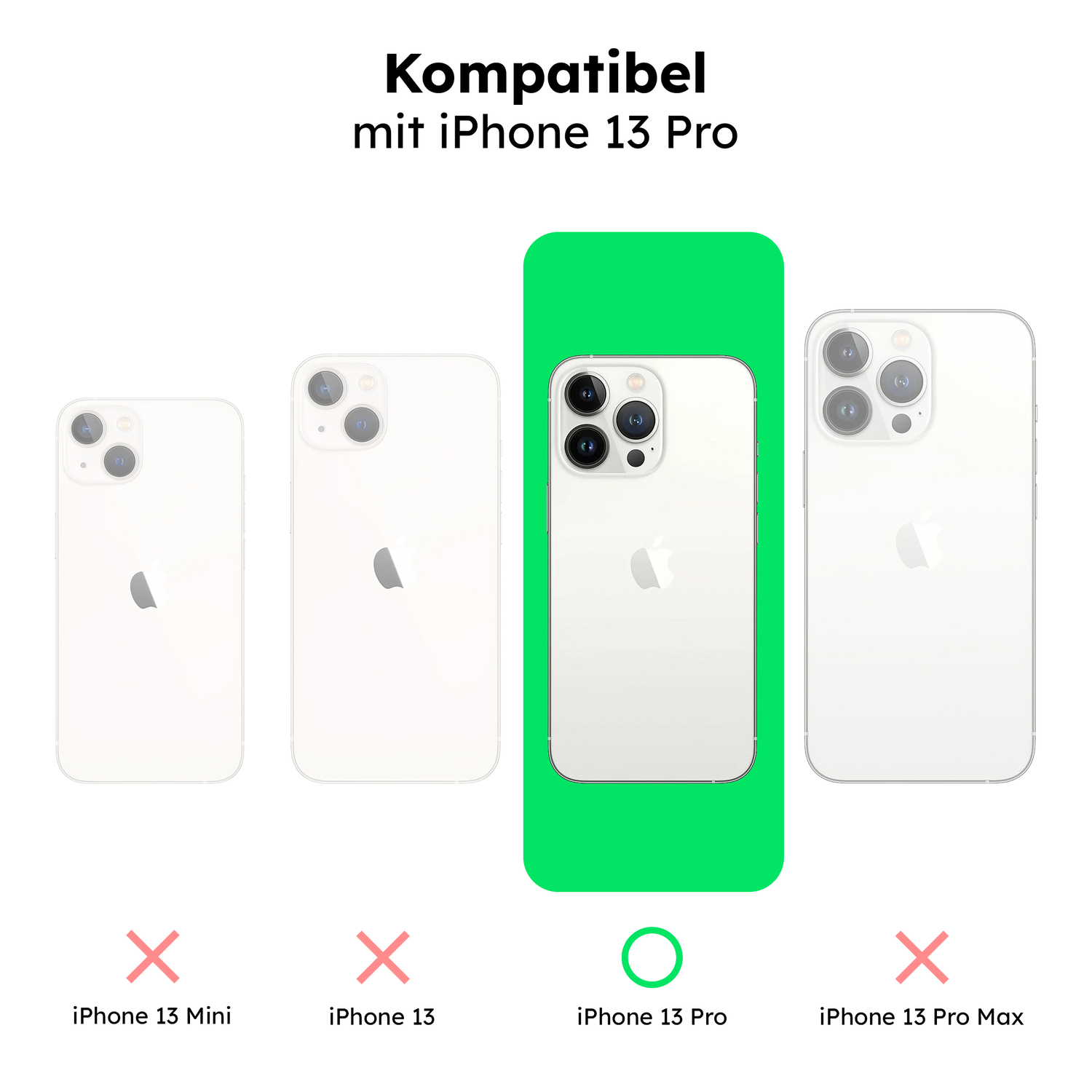 alkaya. | LUCID Clear Case kompatibel mit Magsafe transparent, iPhone 13 Pro