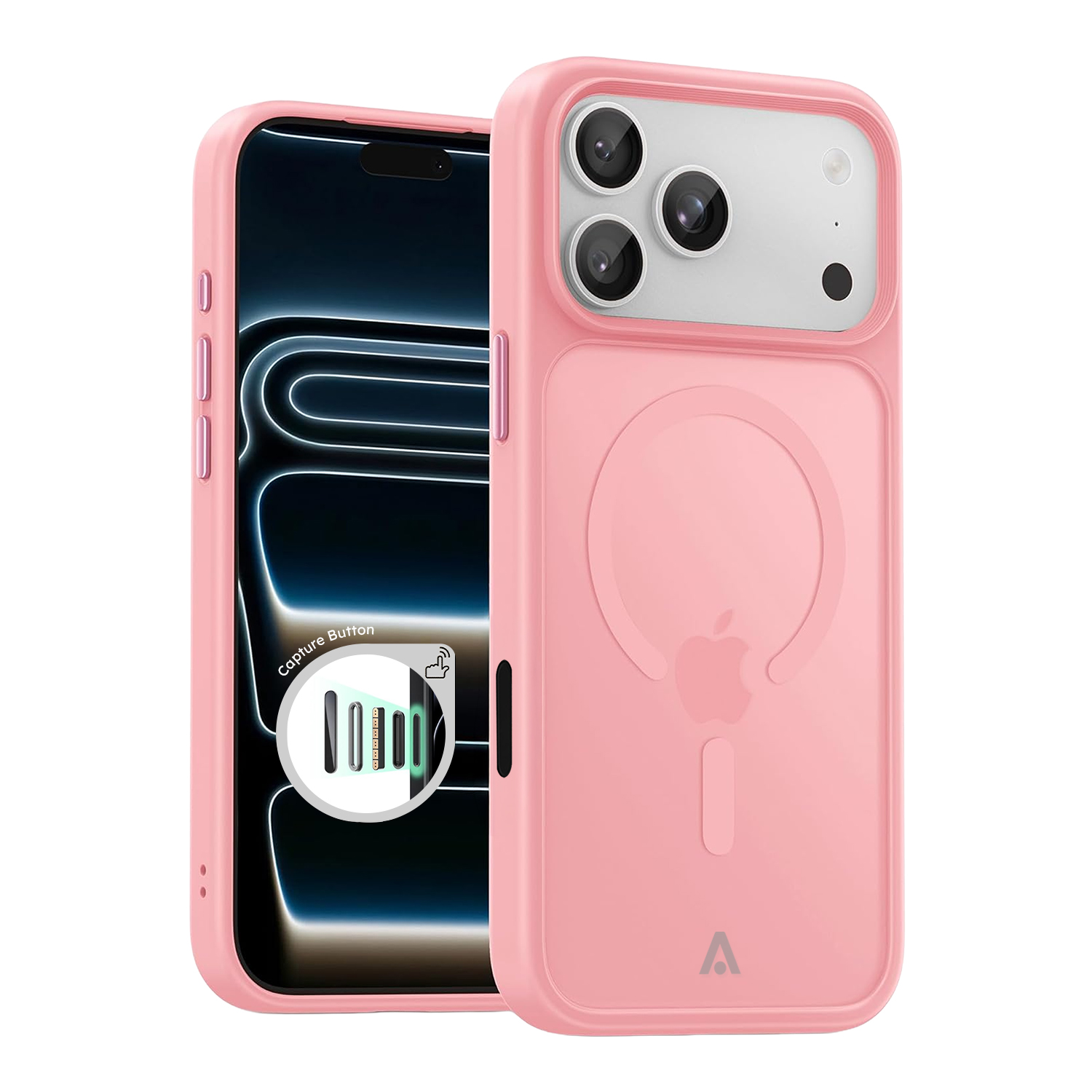 alkaya. | LUCID FROSTED Case kompatibel mit Magsafe pink, iPhone 18 Pro Max