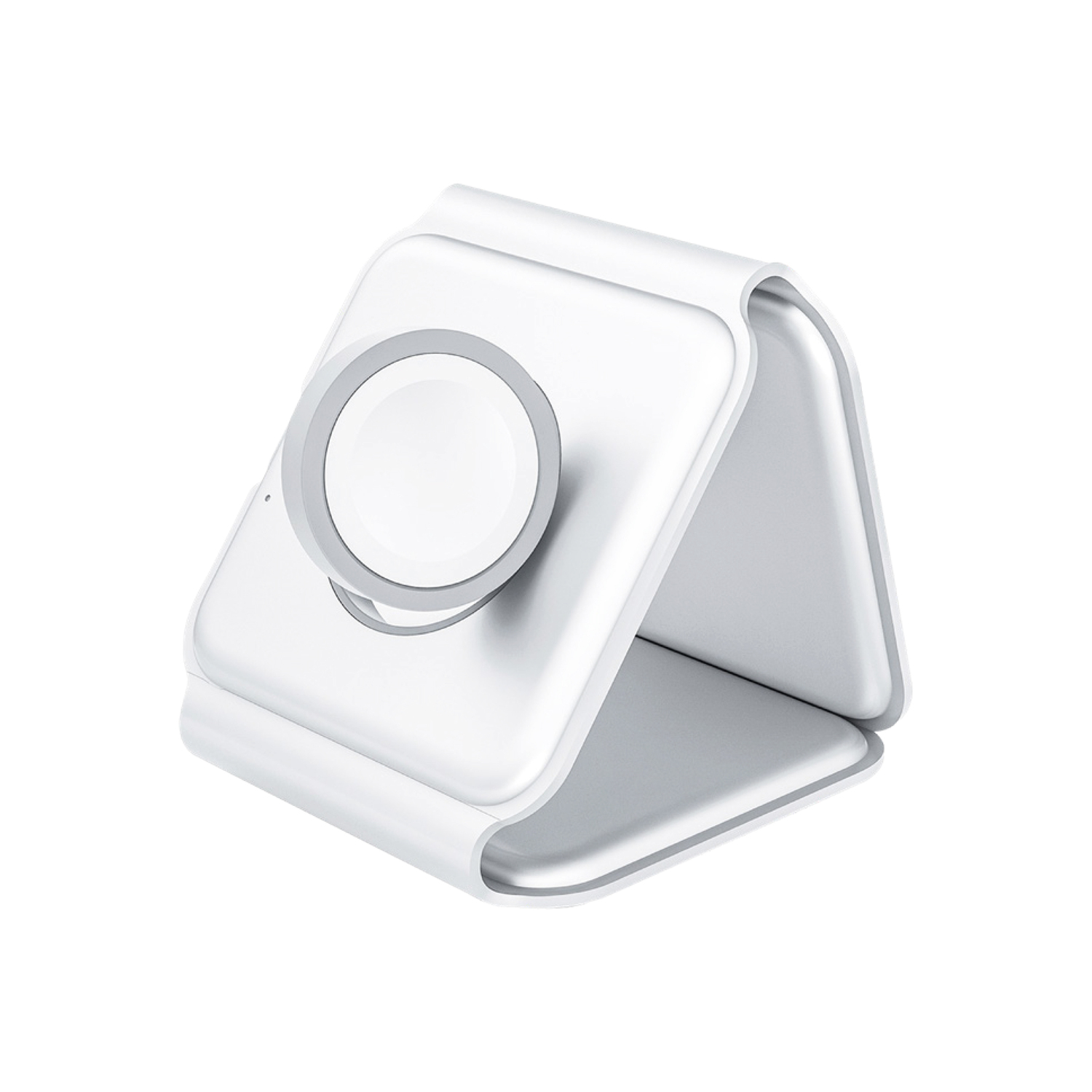 alkaya. | Flex Fold | Reise Ladegerät Faltbar 3 in 1: Handy, Apple Watch und Headset, für MagSafe-Zubehör geeignet Weiß