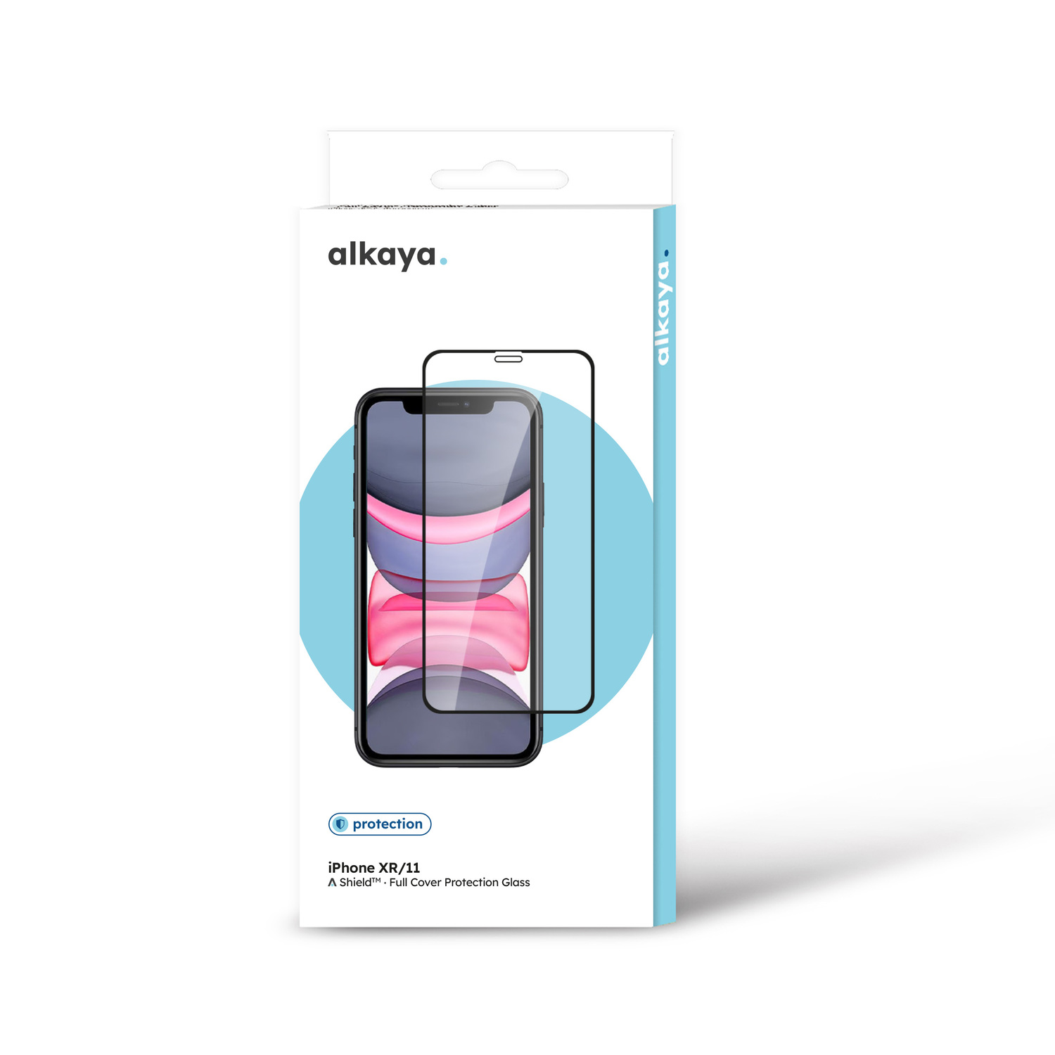 alkaya. | A Shield | Displayschutzglas | 3D Full Cover transparent, iPhone XR/11