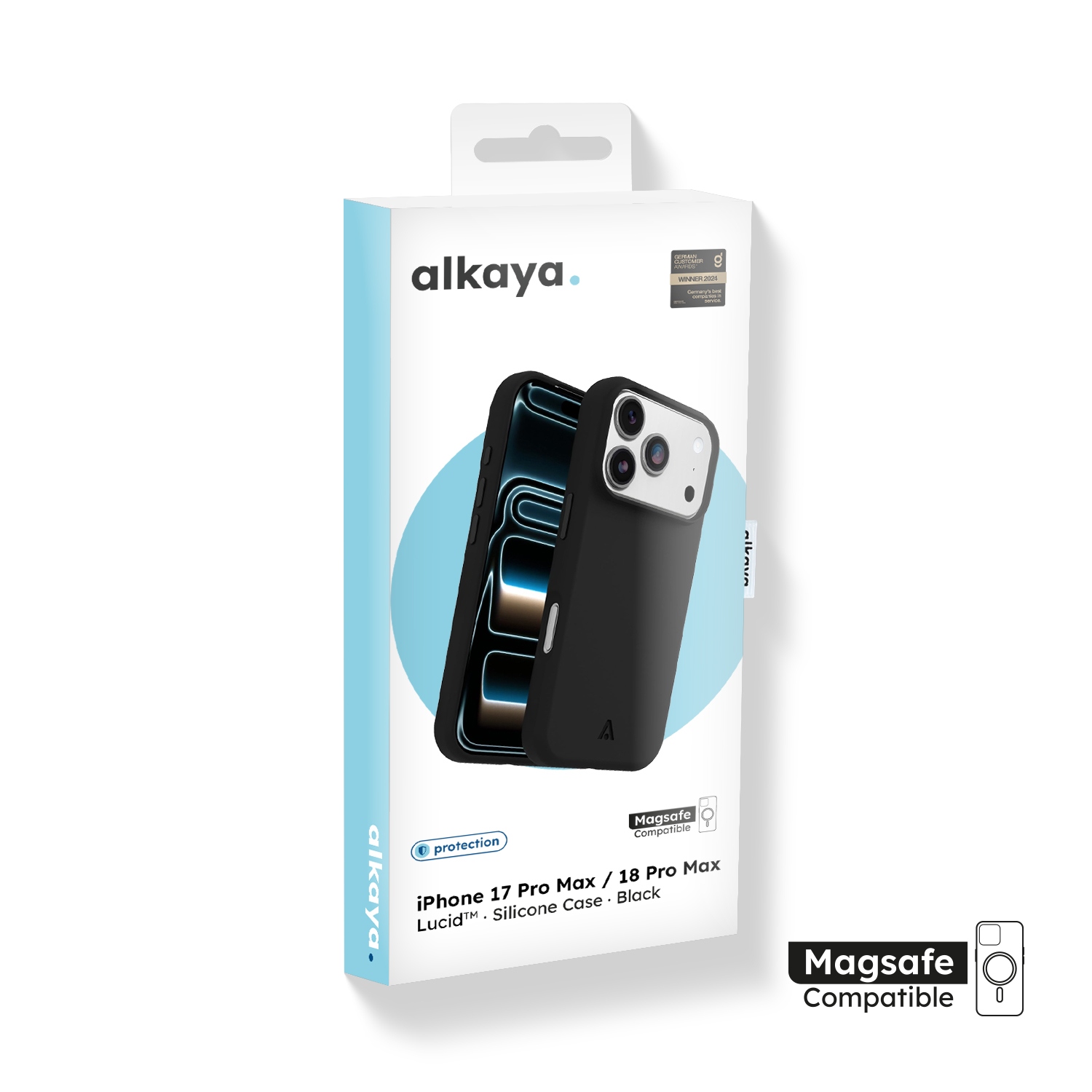 alkaya. | LUCID Silikon Case kompatibel mit Magsafe schwarz, iPhone  17 Pro Max/18 Pro Max