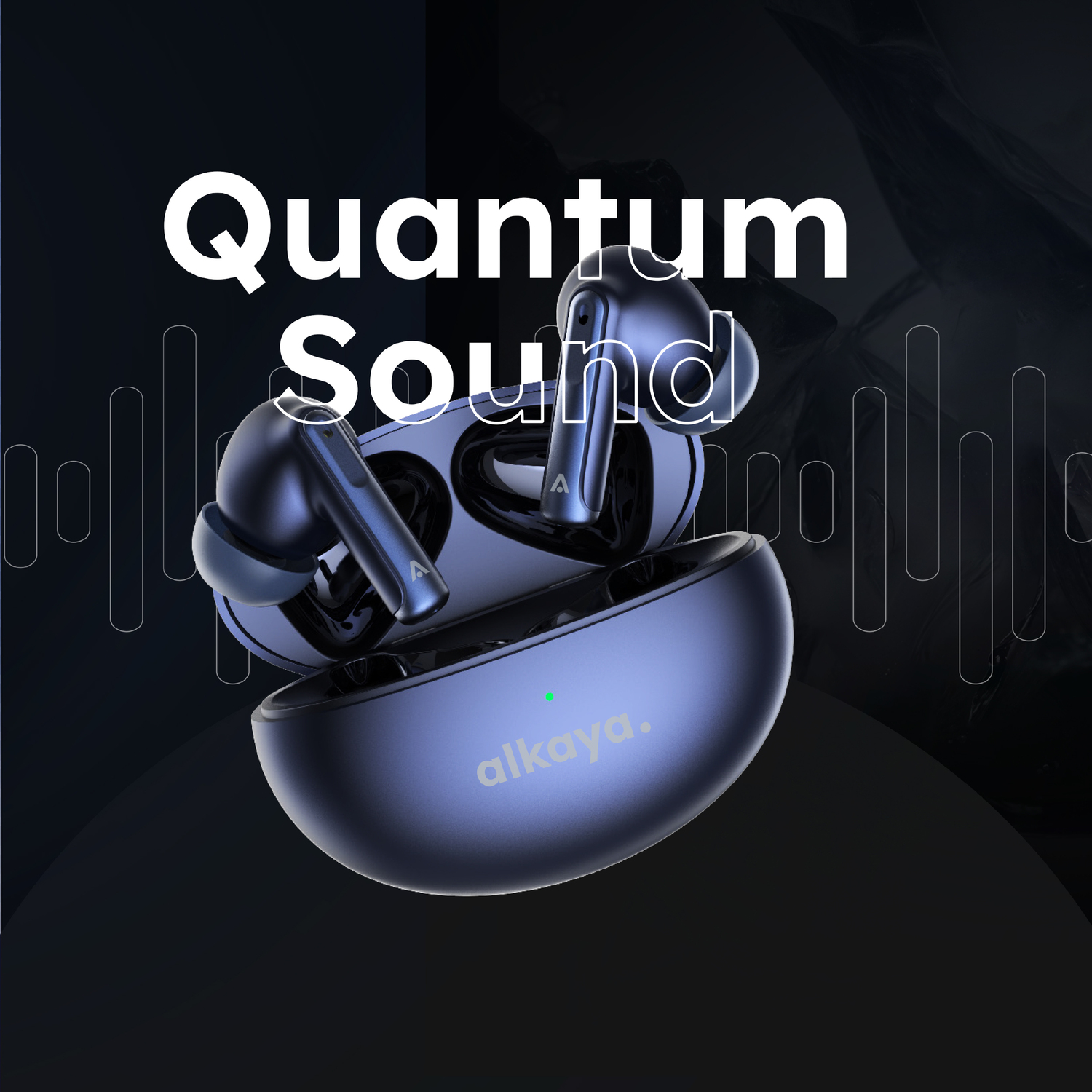 alkaya. | A Buds Pro Quantum Sound | Bluetooth Kopfhörer | blau Induktives Laden
