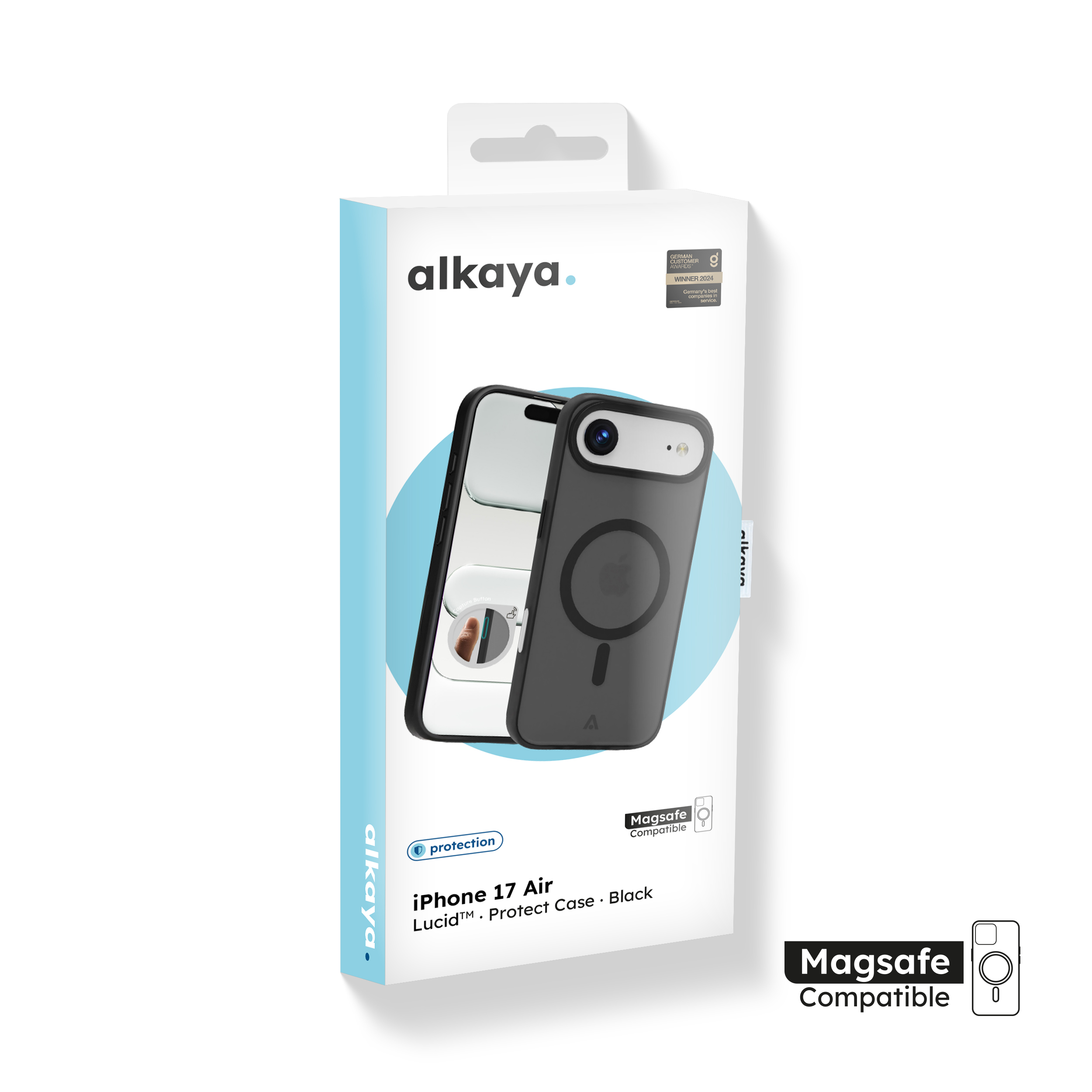 alkaya. | LUCID Protect Case kompatibel mit Magsafe schwarz, iPhone 17 Air