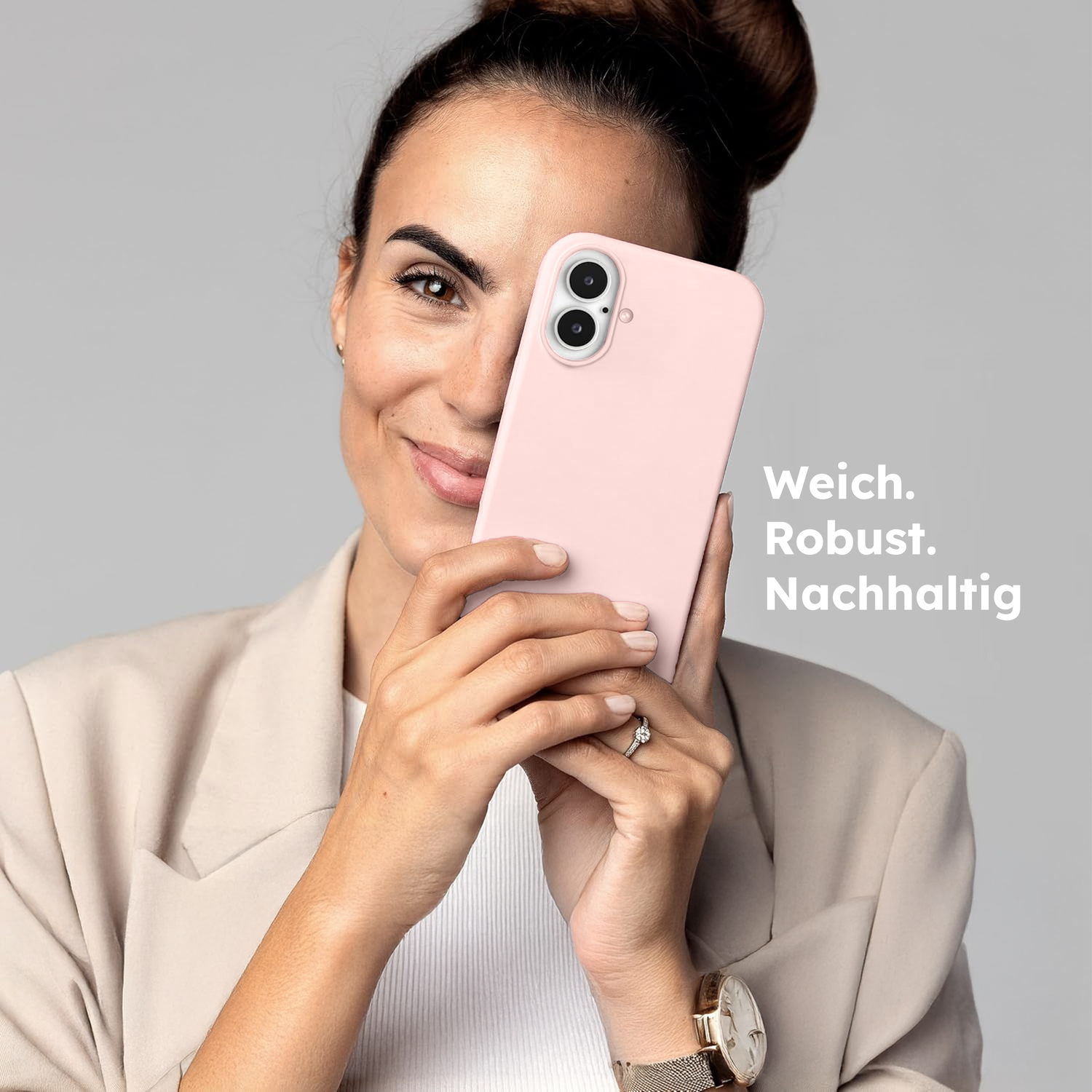 alkaya. | LUCID Silikon Case kompatibel mit Magsafe Pink, iPhone 16