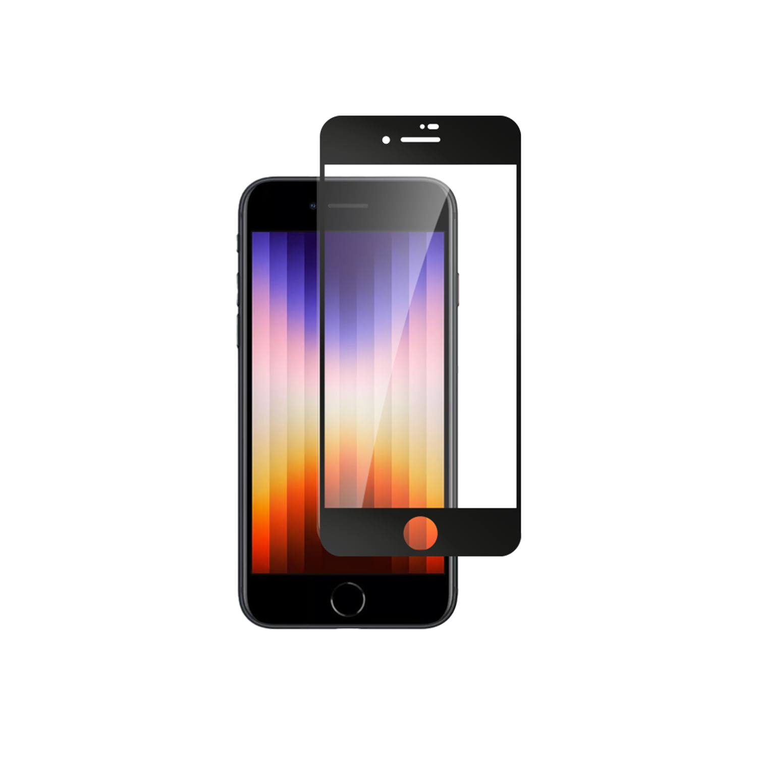 alkaya. | A Shield | Displayschutzglas | 3D Full Cover transparent, iPhone SE3