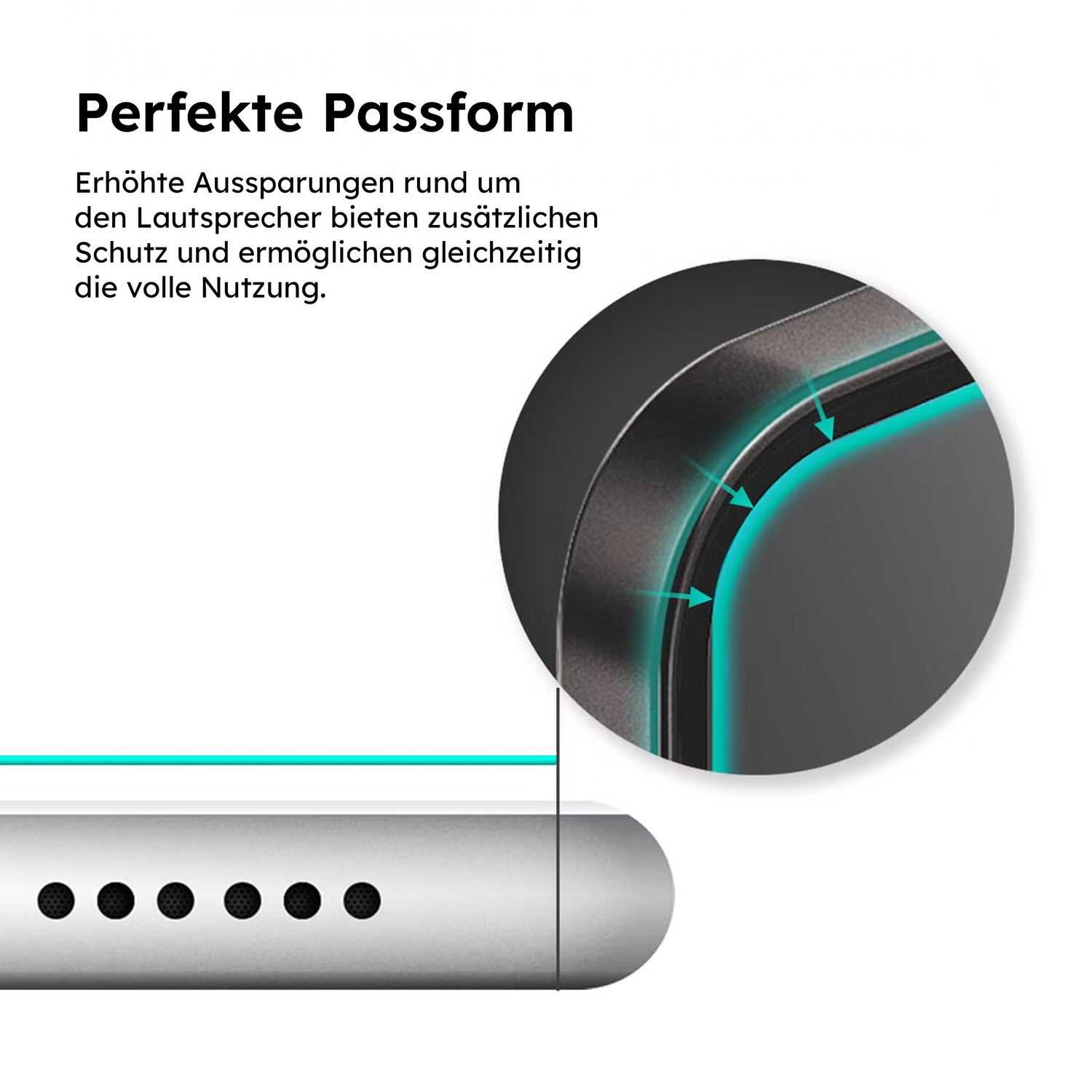 alkaya. | A Shield | Displayschutzglas | 3D Full Cover transparent, iPhone 14 Plus